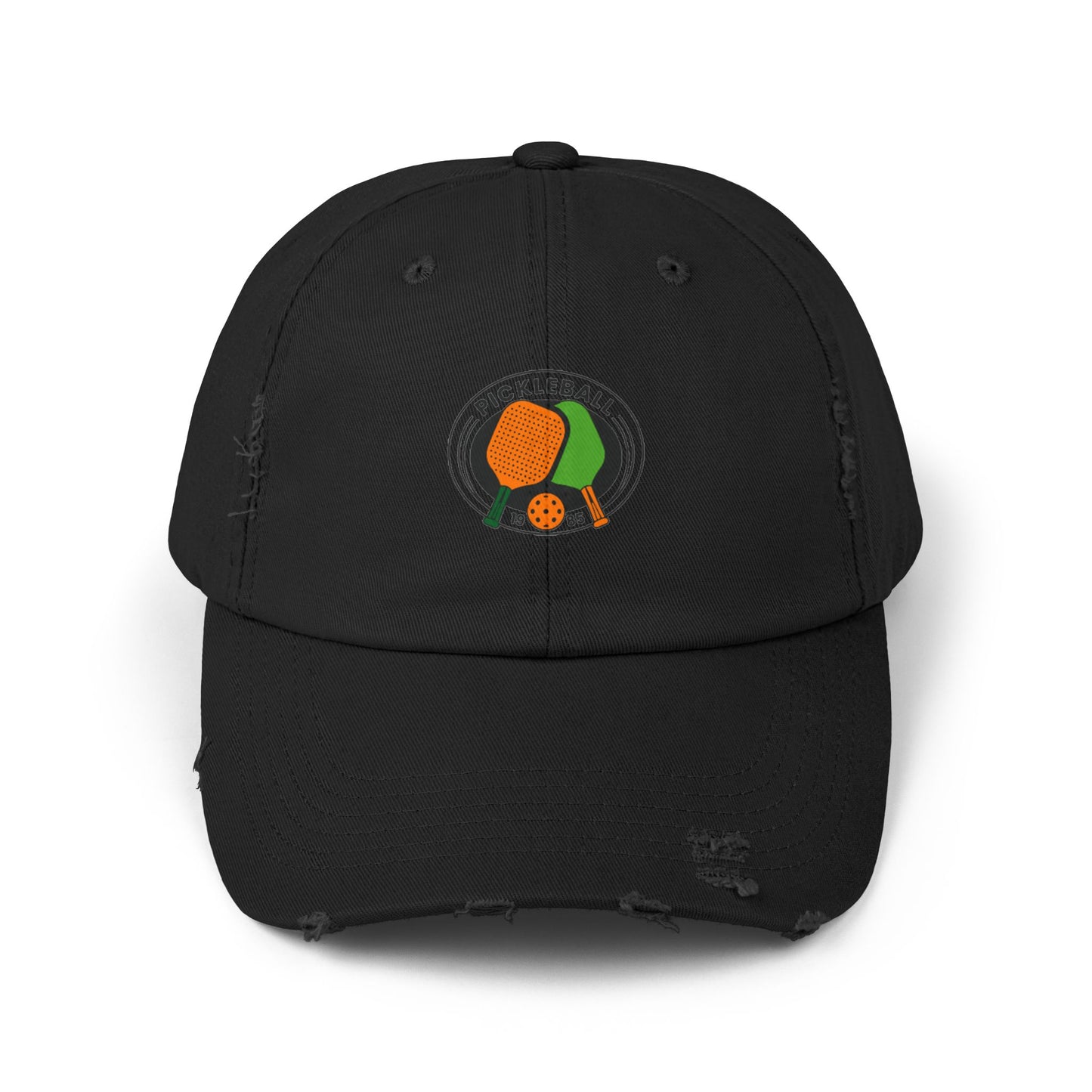 Pickle Ball 1985 Vintage Distressed Dad Hat Unisex Adjustable Cotton Twill Baseball Cap for Casual Everyday Wear