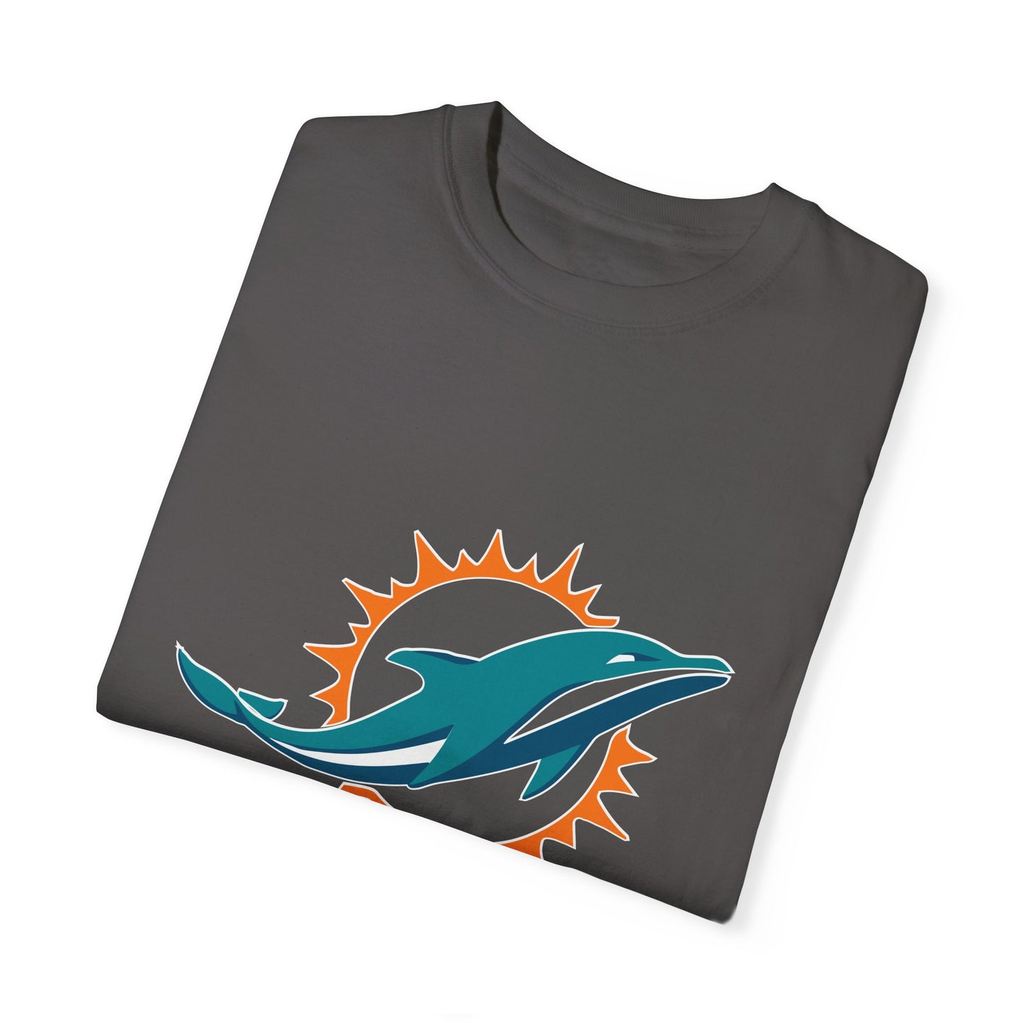 Miami Dolphins Football Merchandise Garment-Dyed T-Shirt – Premium Cotton Tee for Customization