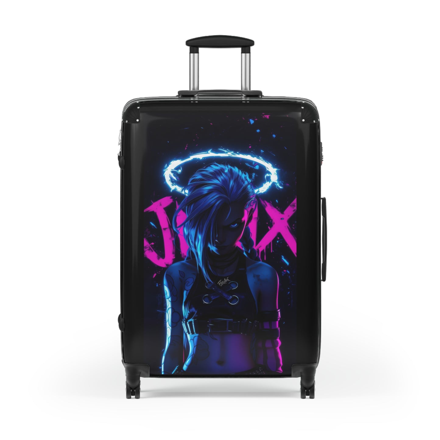 Video Games Jinx Neon League of Legends Carry-On Suitcase - Stylish Luggage for Travelers
