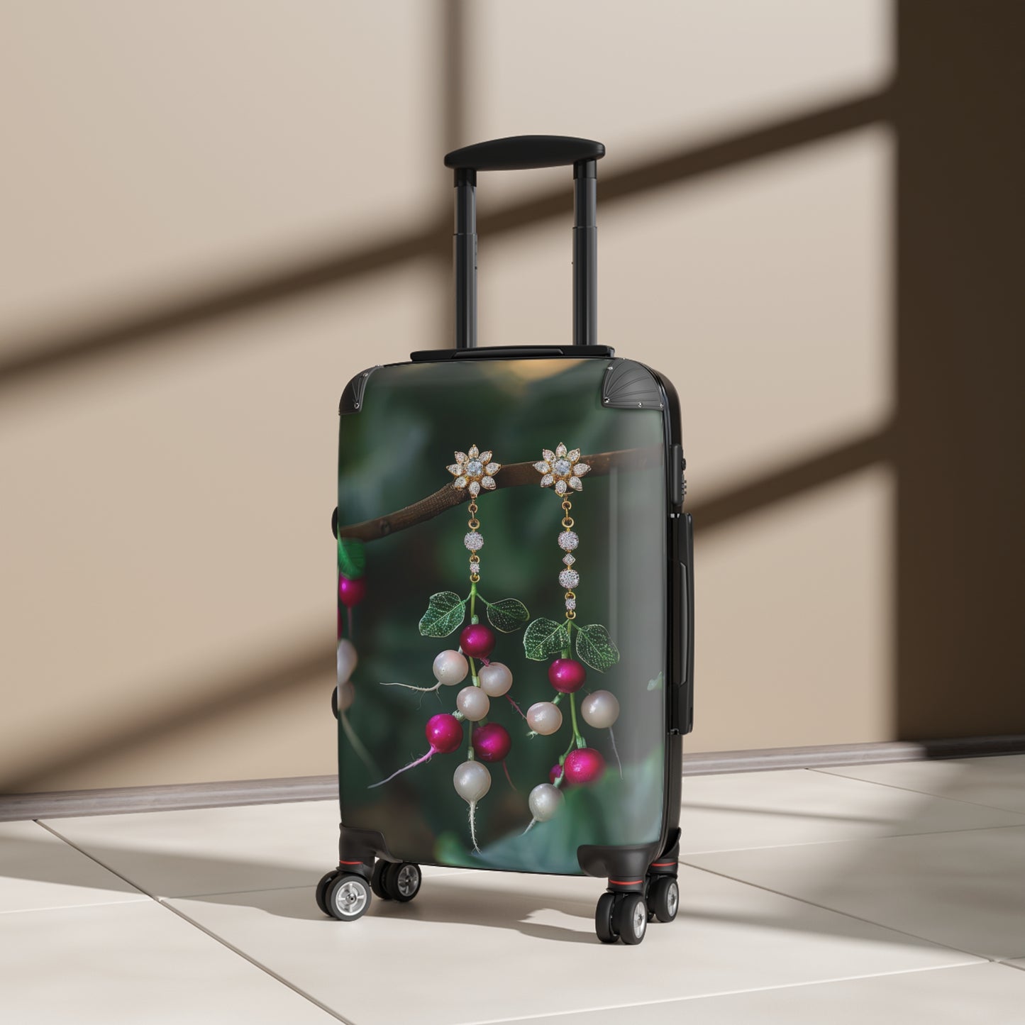 Nature Earings Leaves Art Carry-On Suitcase - Stylish Luggage for Travelers