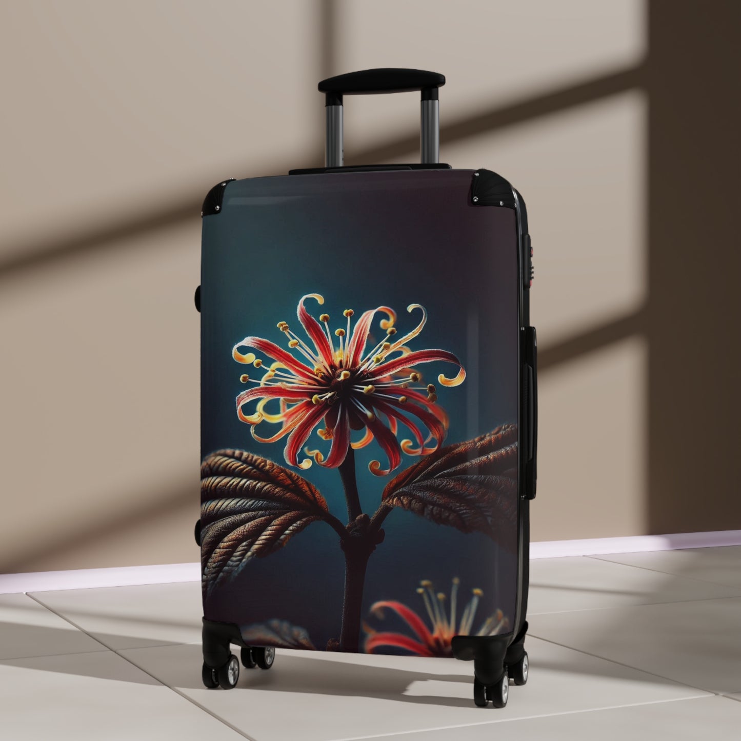 Nature Flowers Floral Beautiful Cosmos Flowers Art Carry-On Suitcase - Stylish Luggage for Travelers