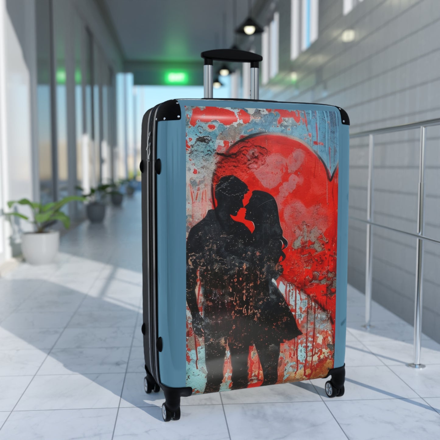 Love Couple Romantic Art Carry-On Suitcase - Stylish Luggage for Travelers