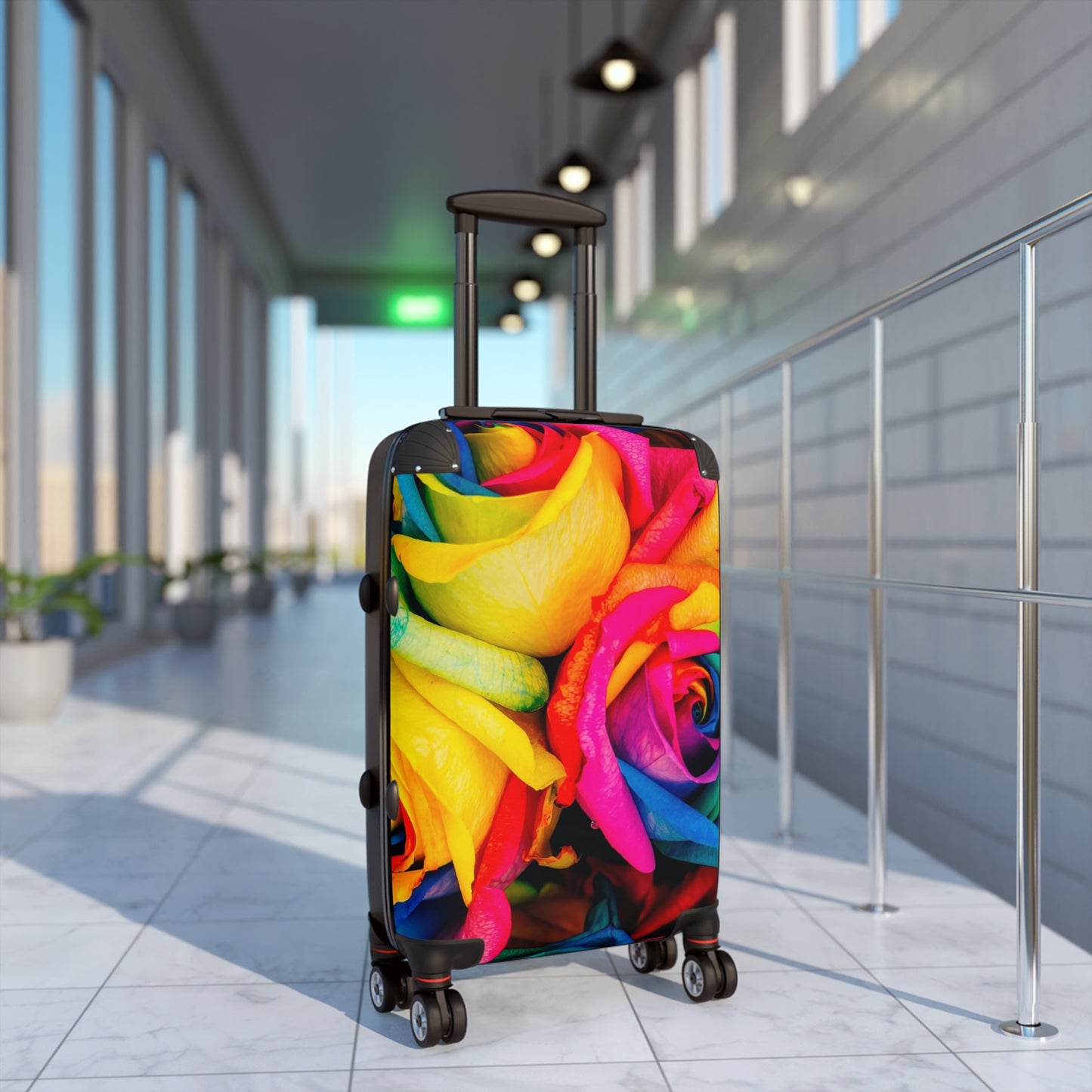 Nature Flowers Floral Cool Rainbow Art Carry-On Suitcase - Stylish Luggage for Travelers