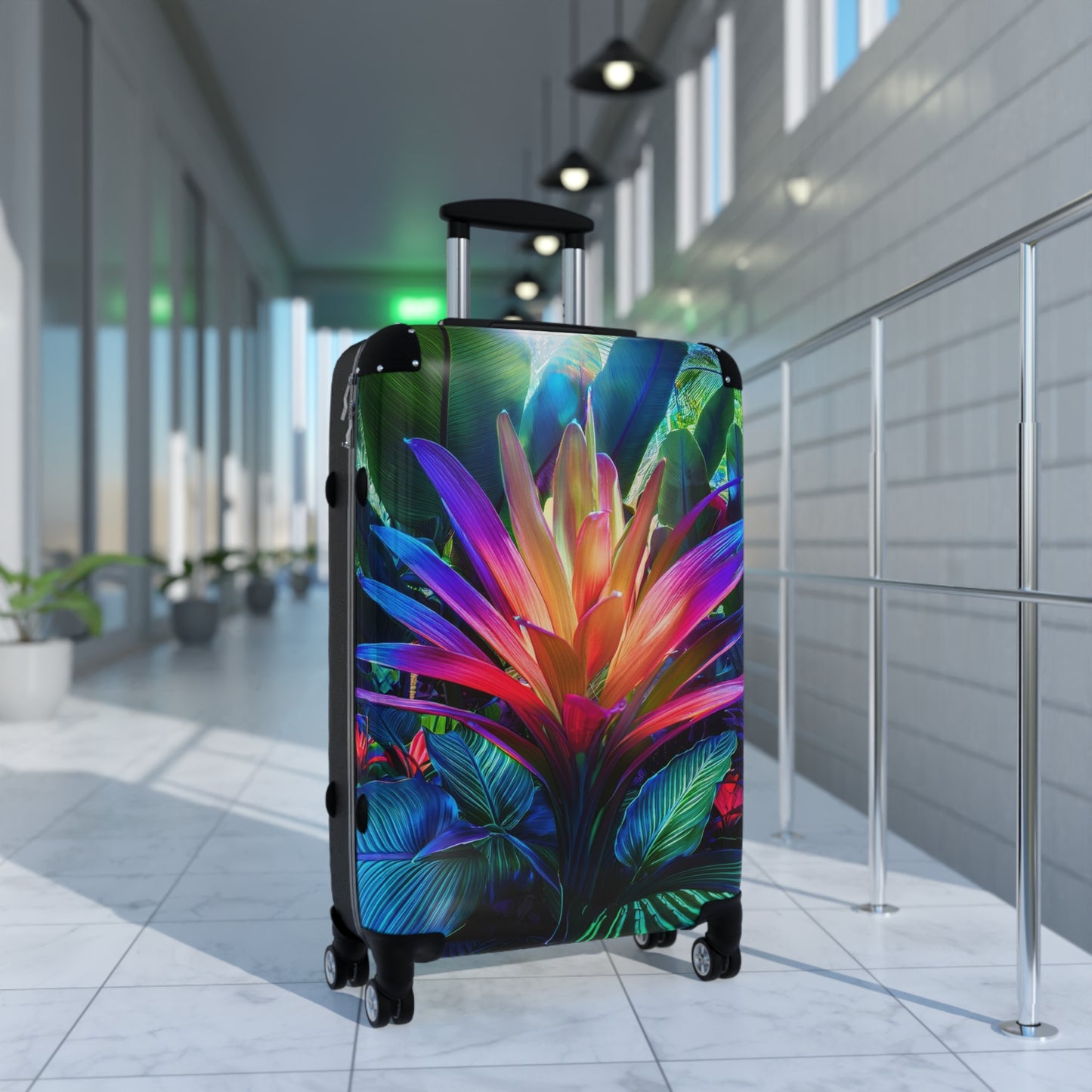 Nature Flowers Floral Vibrant Carry-On Suitcase - Stylish Luggage for Travelers