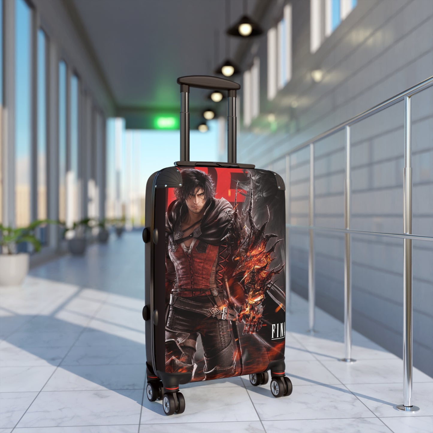 Video Games Final Fantasy XVI Clive Rosfield Carry-On Suitcase - Stylish Luggage for Travelers