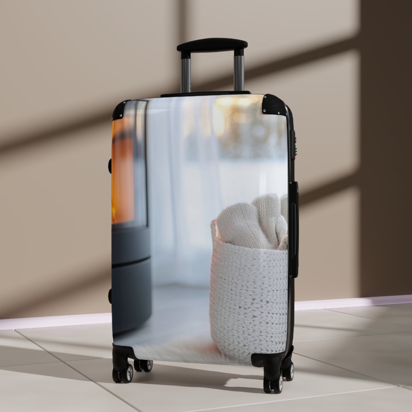 Nature Fire Burning Art Carry-On Suitcase - Stylish Luggage for Travelers
