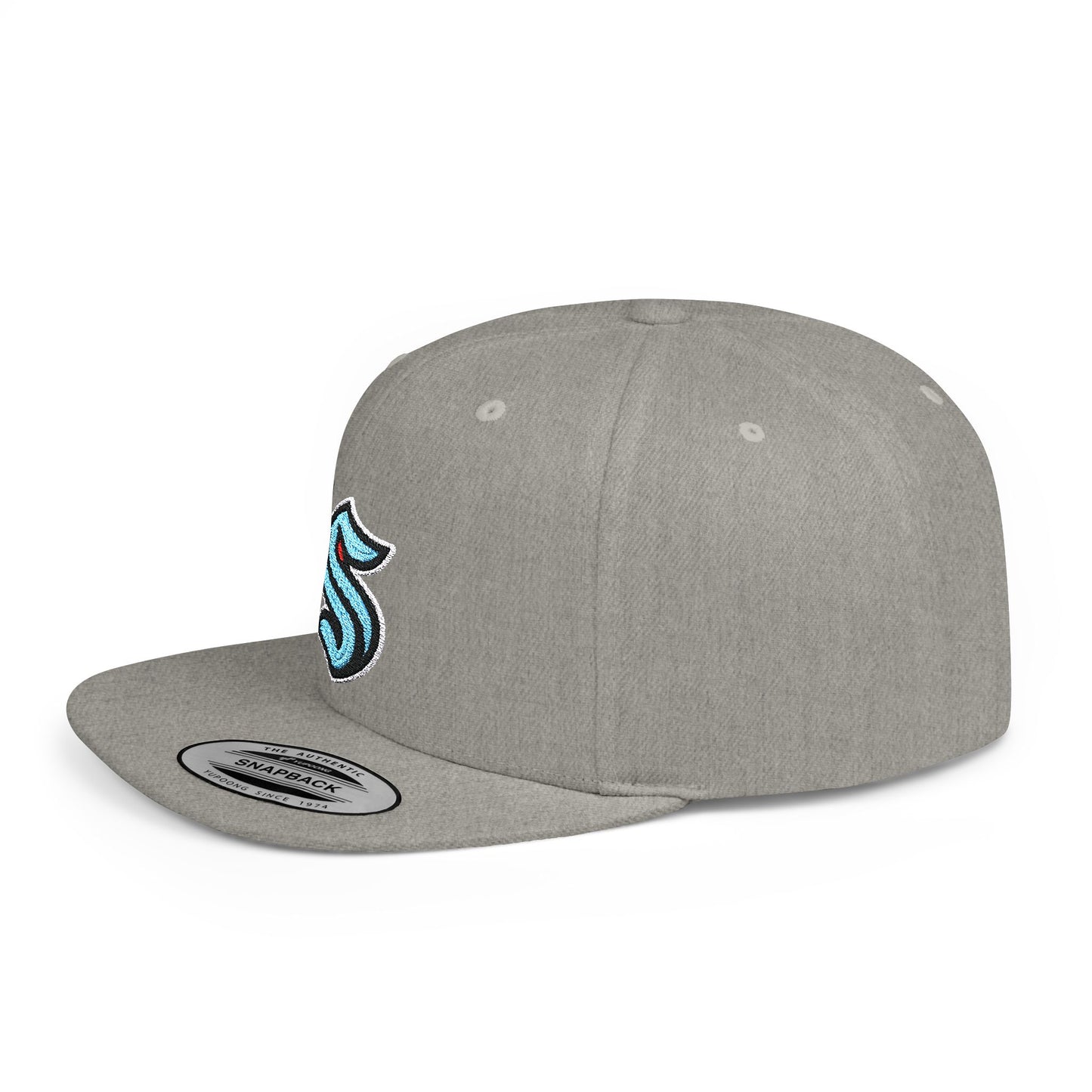 Seattle Kraken Flat Bill Snapback – Lightweight, Custom Fit, Premium Quality