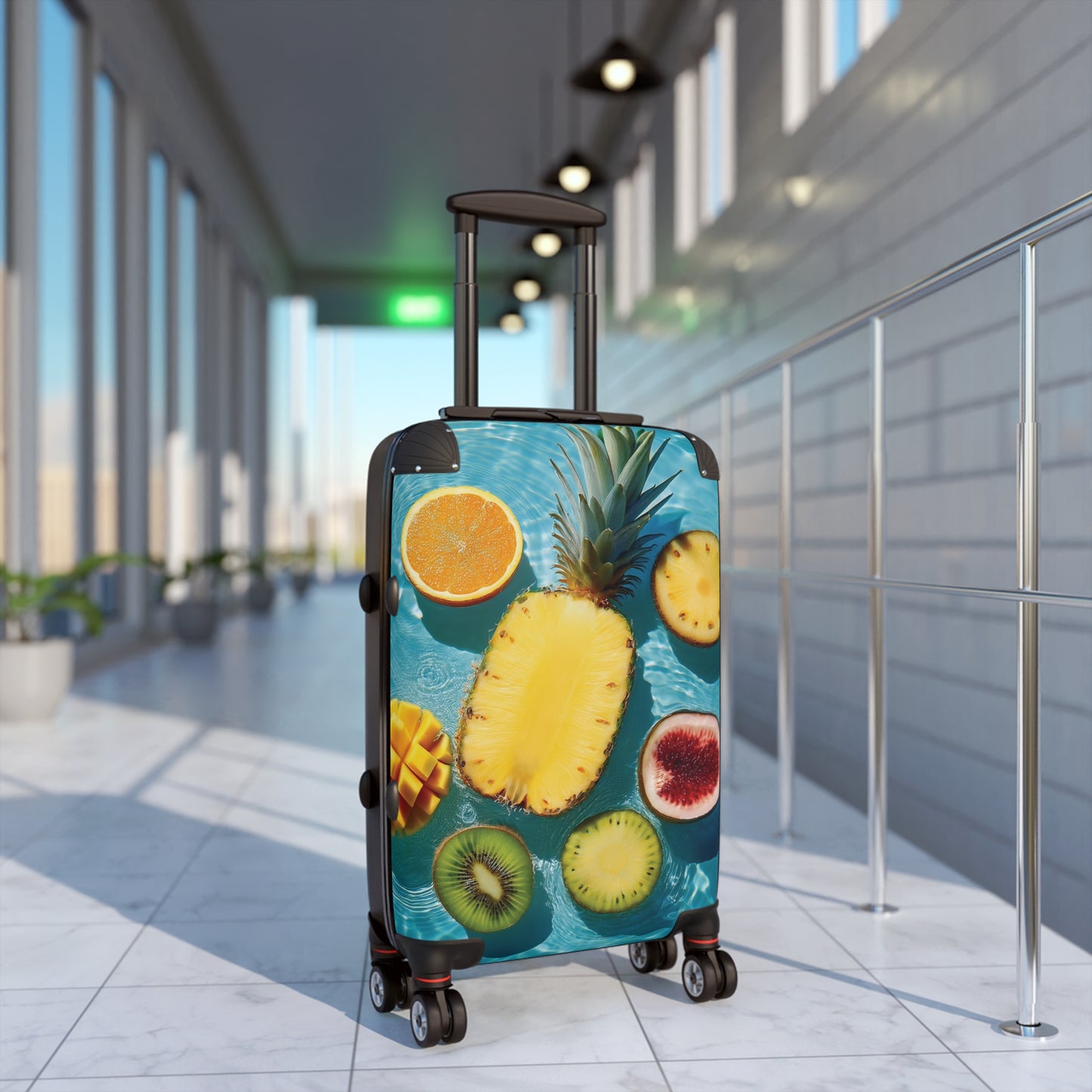 Nature Summer Tropical Fruits Float Carry-On Suitcase - Stylish Luggage for Travelers
