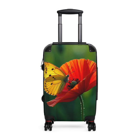 Nature Butterflies Floral On Flowers Art Carry-On Suitcase - Stylish Luggage for Travelers