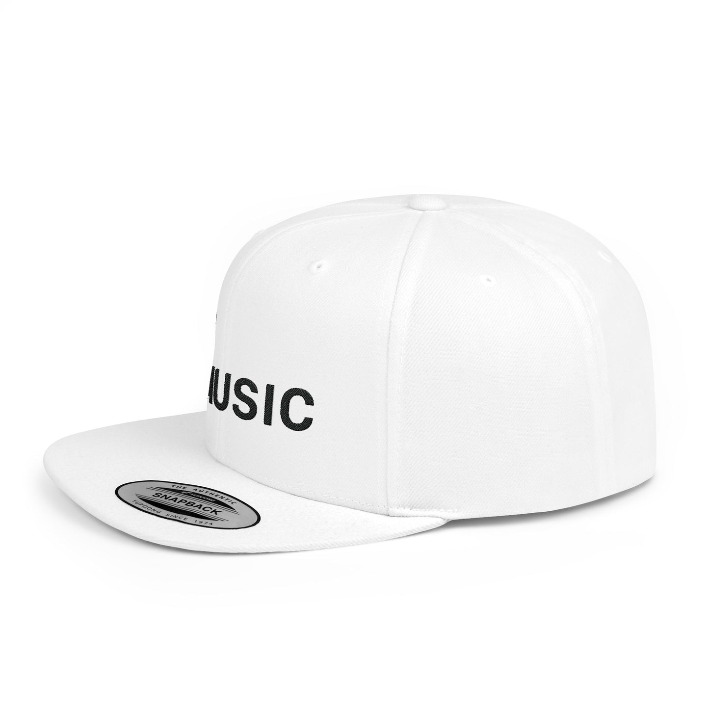 Apple Music Flat Bill Snapback – Lightweight, Custom Fit, Premium Quality