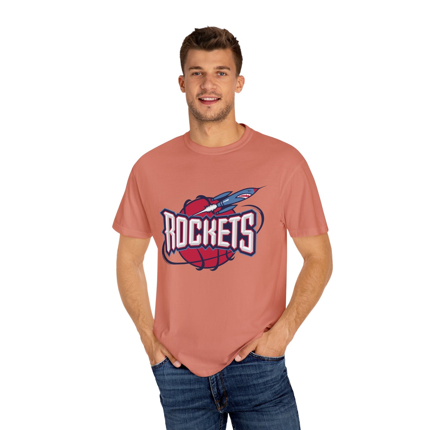 Houston Rockets Game Day Garment-Dyed T-Shirt – Premium Cotton Tee for Customization