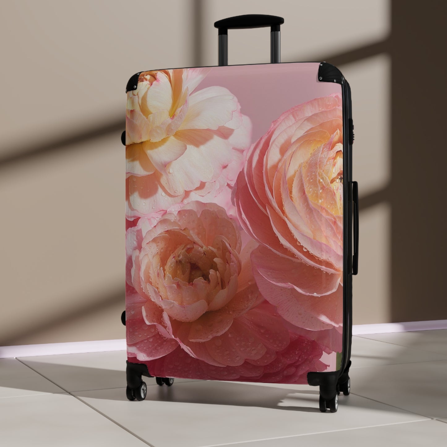 Nature Flowers Floral Ranunculus Art Carry-On Suitcase - Stylish Luggage for Travelers