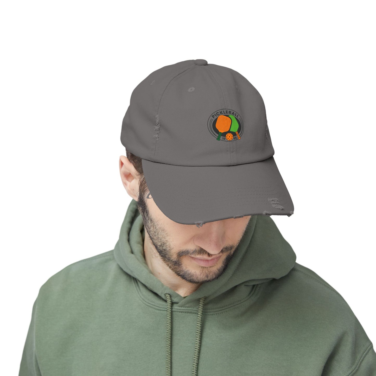 Pickle Ball 1985 Vintage Distressed Dad Hat Unisex Adjustable Cotton Twill Baseball Cap for Casual Everyday Wear