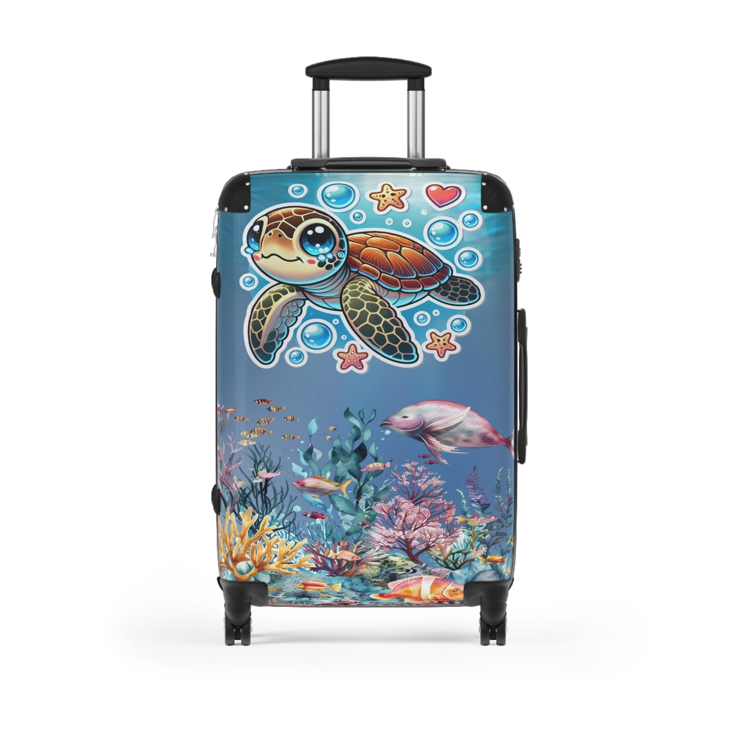 Nature Ocean Sea Turtle Cute Art Carry-On Suitcase - Stylish Luggage for Travelers