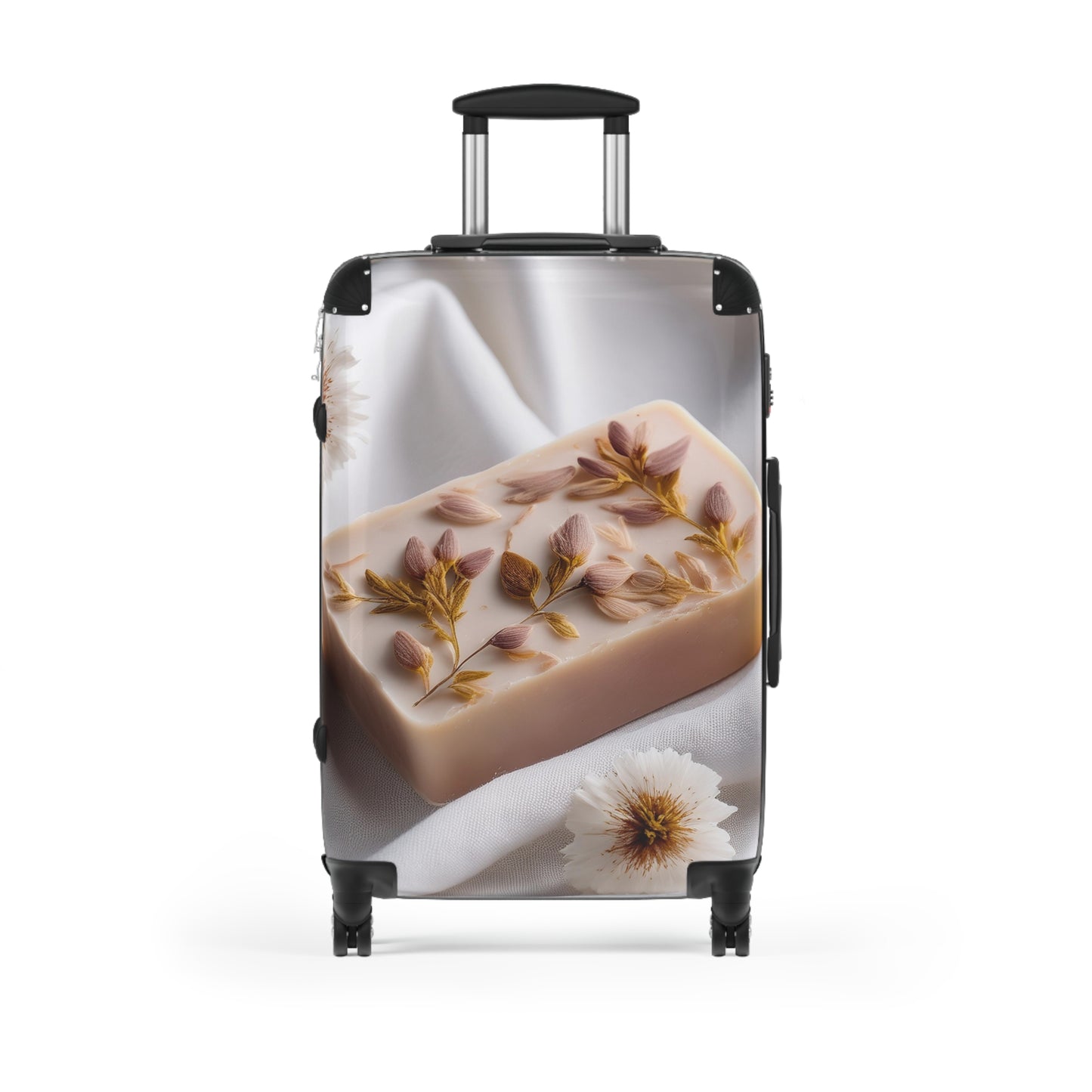 Nature Flowers Floral Handmade Soap Carry-On Suitcase - Stylish Luggage for Travelers