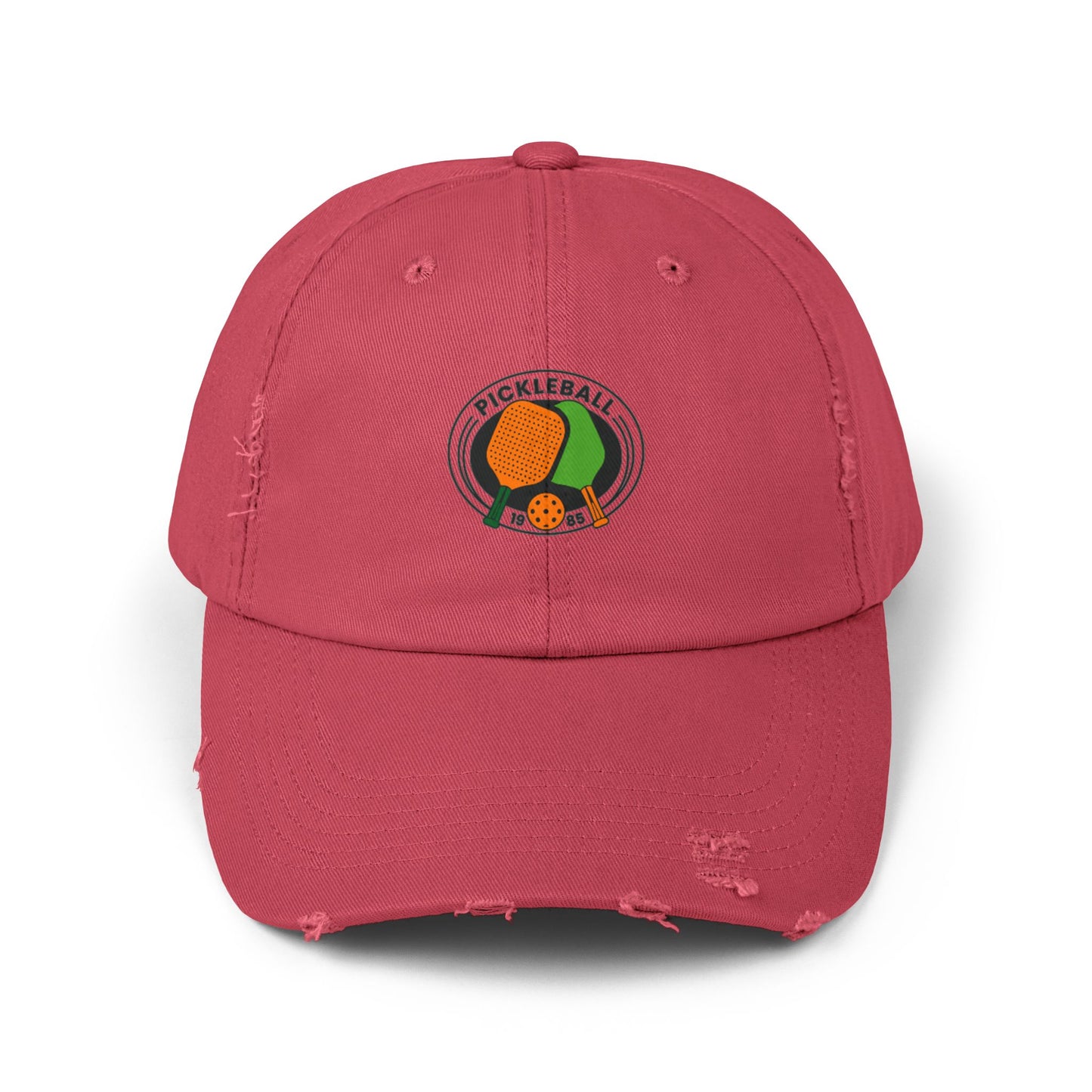Pickle Ball 1985 Vintage Distressed Dad Hat Unisex Adjustable Cotton Twill Baseball Cap for Casual Everyday Wear
