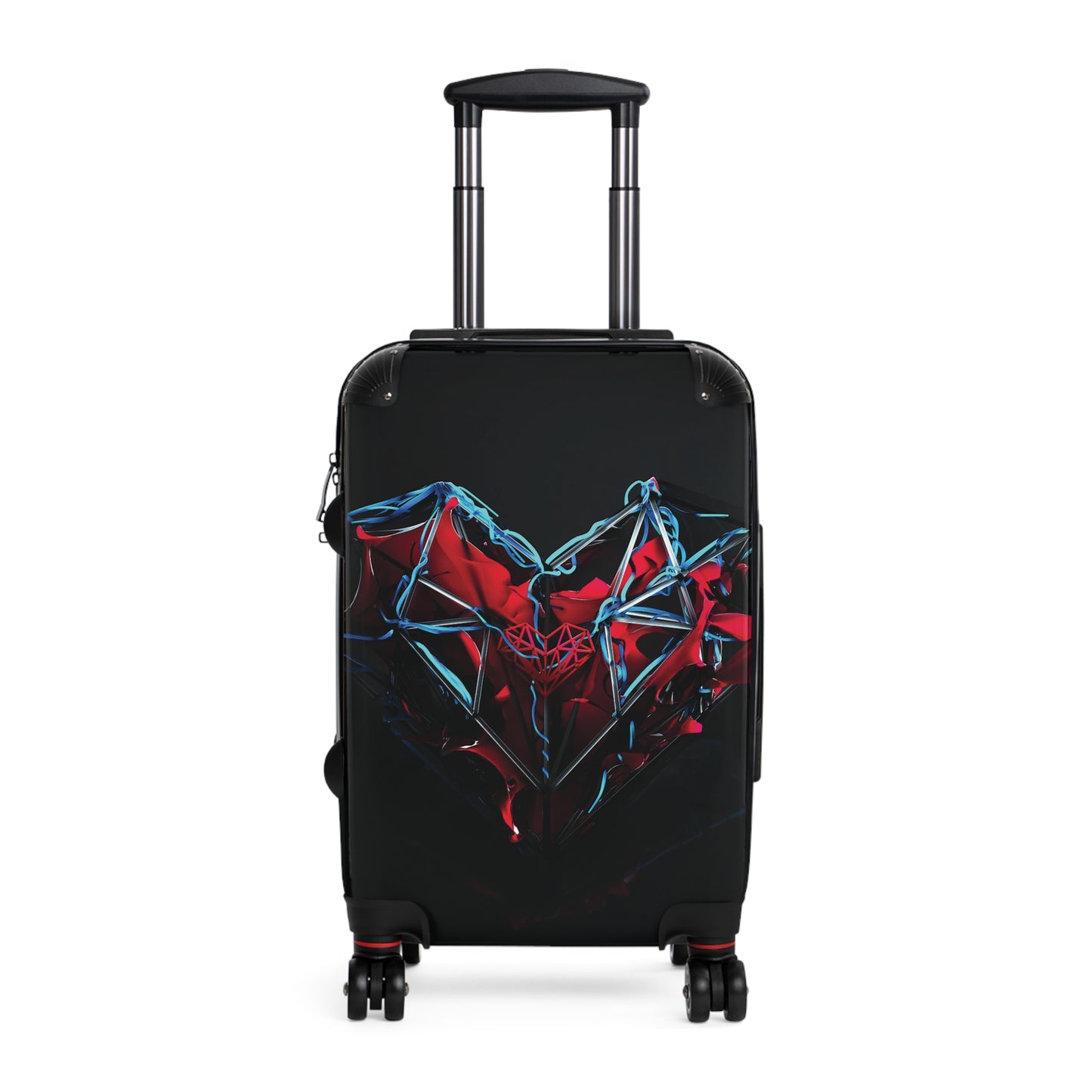 Abstract Heart Digital Art Carry-On Suitcase - Stylish Luggage for Travelers