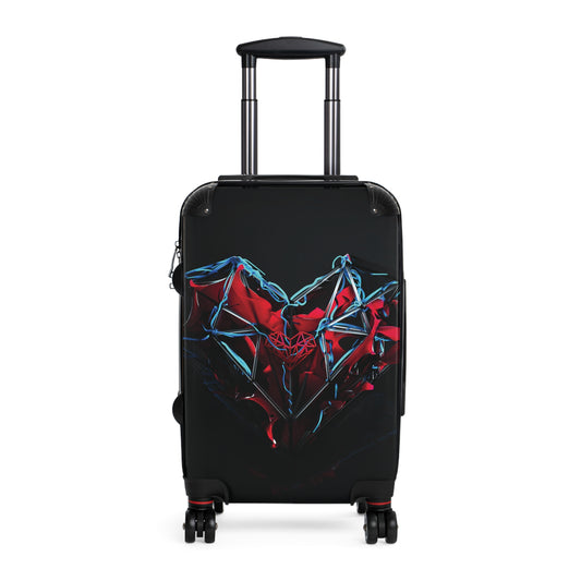 Abstract Heart Digital Art Carry-On Suitcase - Stylish Luggage for Travelers