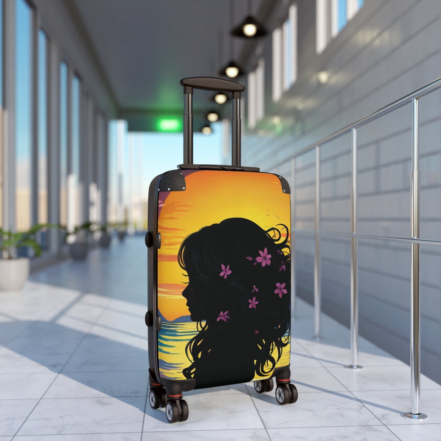 Art Woman Silhouette Carry-On Suitcase - Stylish Luggage for Travelers