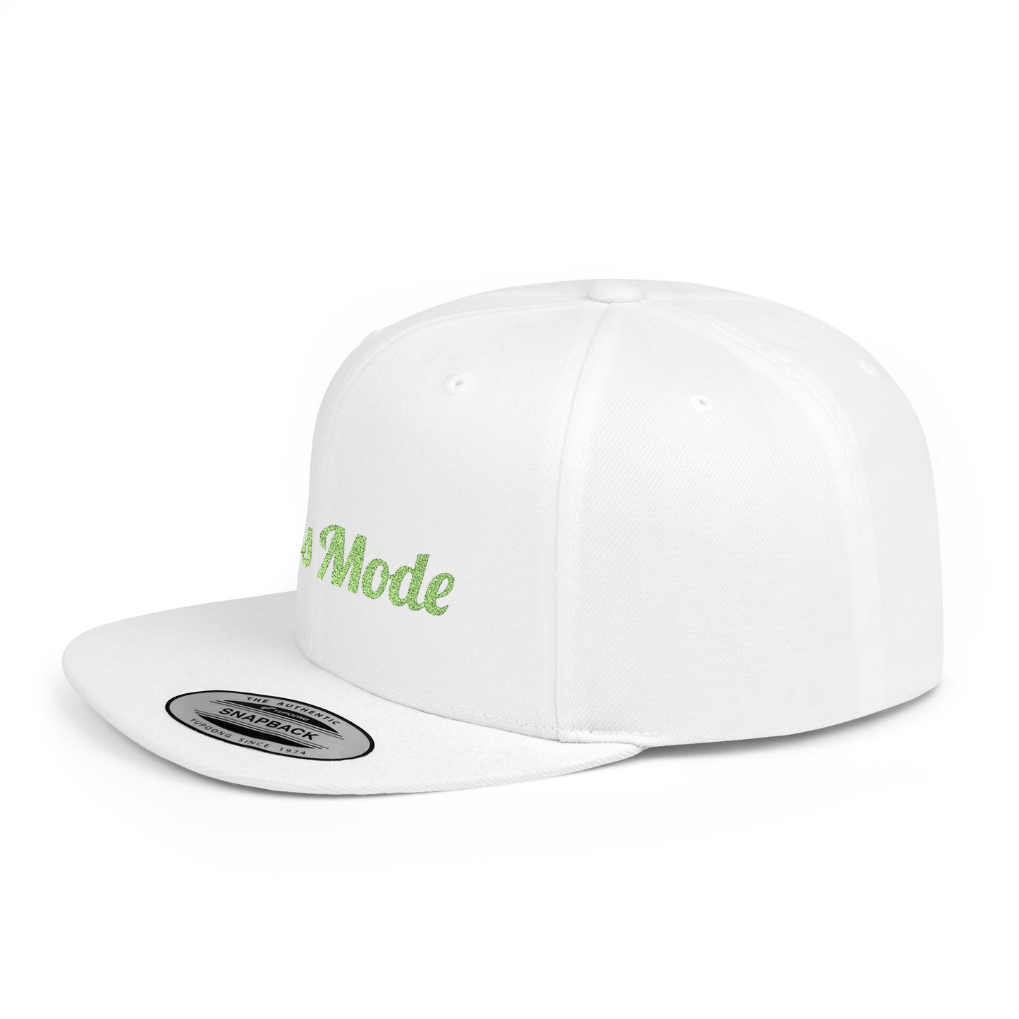 Text Boss Mode Flat Bill Snapback – Lightweight, Custom Fit, Premium Quality