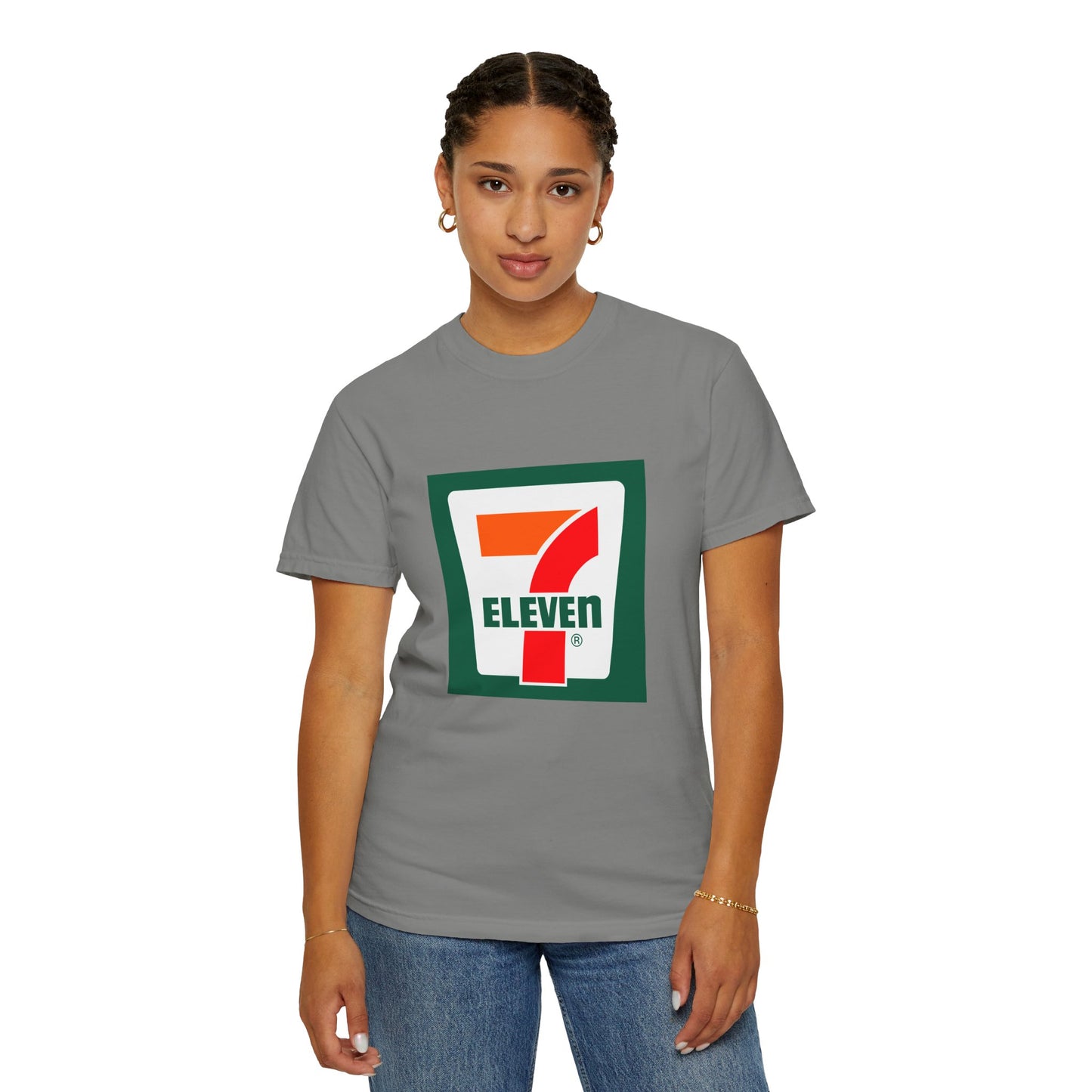7 Eleven Garment-Dyed T-Shirt – Premium Cotton Tee for Customization