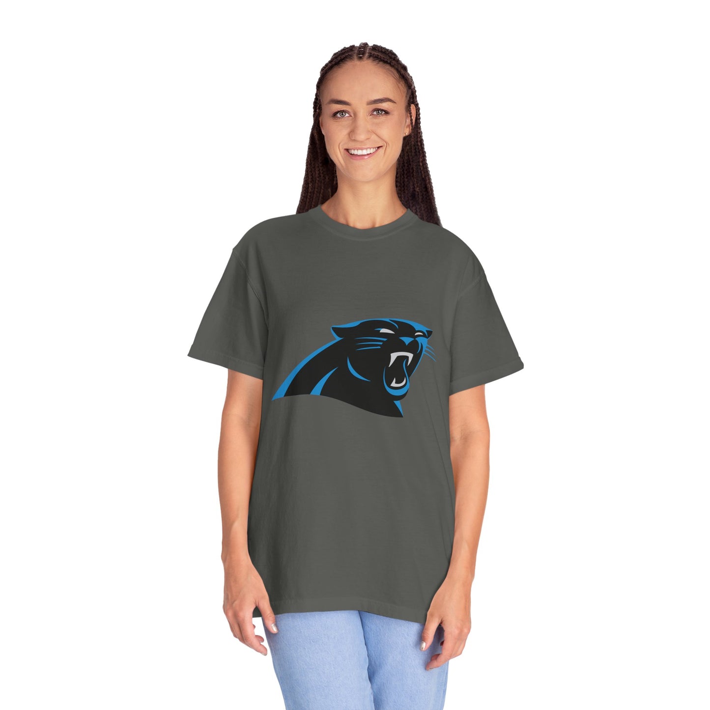 Carolina Panthers Go Panthers Garment-Dyed T-Shirt – Premium Cotton Tee for Customization