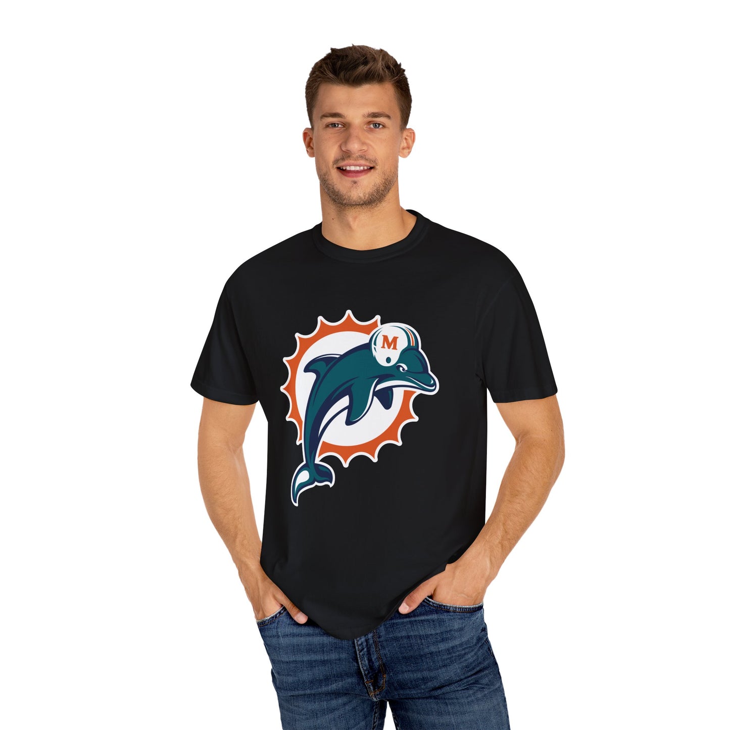 Miami Dolphins Gear Garment-Dyed T-Shirt – Premium Cotton Tee for Customization