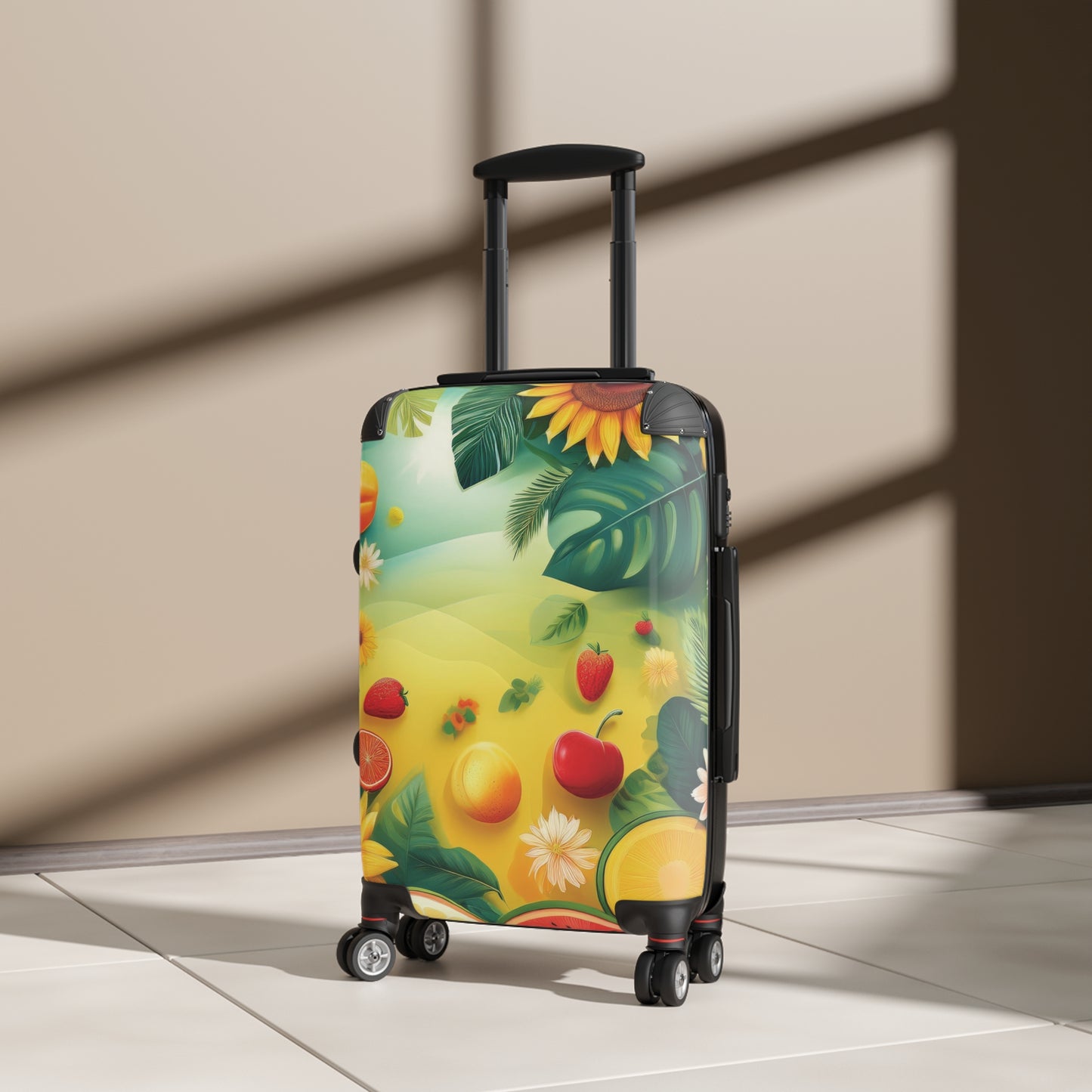 Nature Floral Summer Fruits Flowers 2 Carry-On Suitcase - Stylish Luggage for Travelers