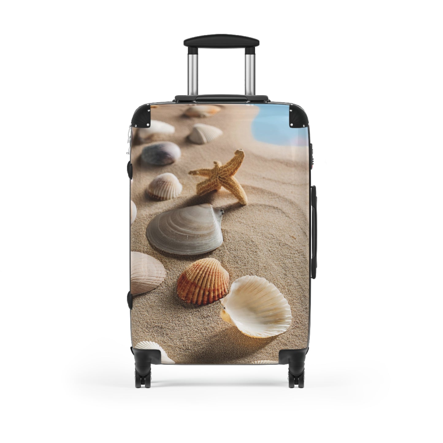 Nature Summer Seashells And Starfish Carry-On Suitcase - Stylish Luggage for Travelers