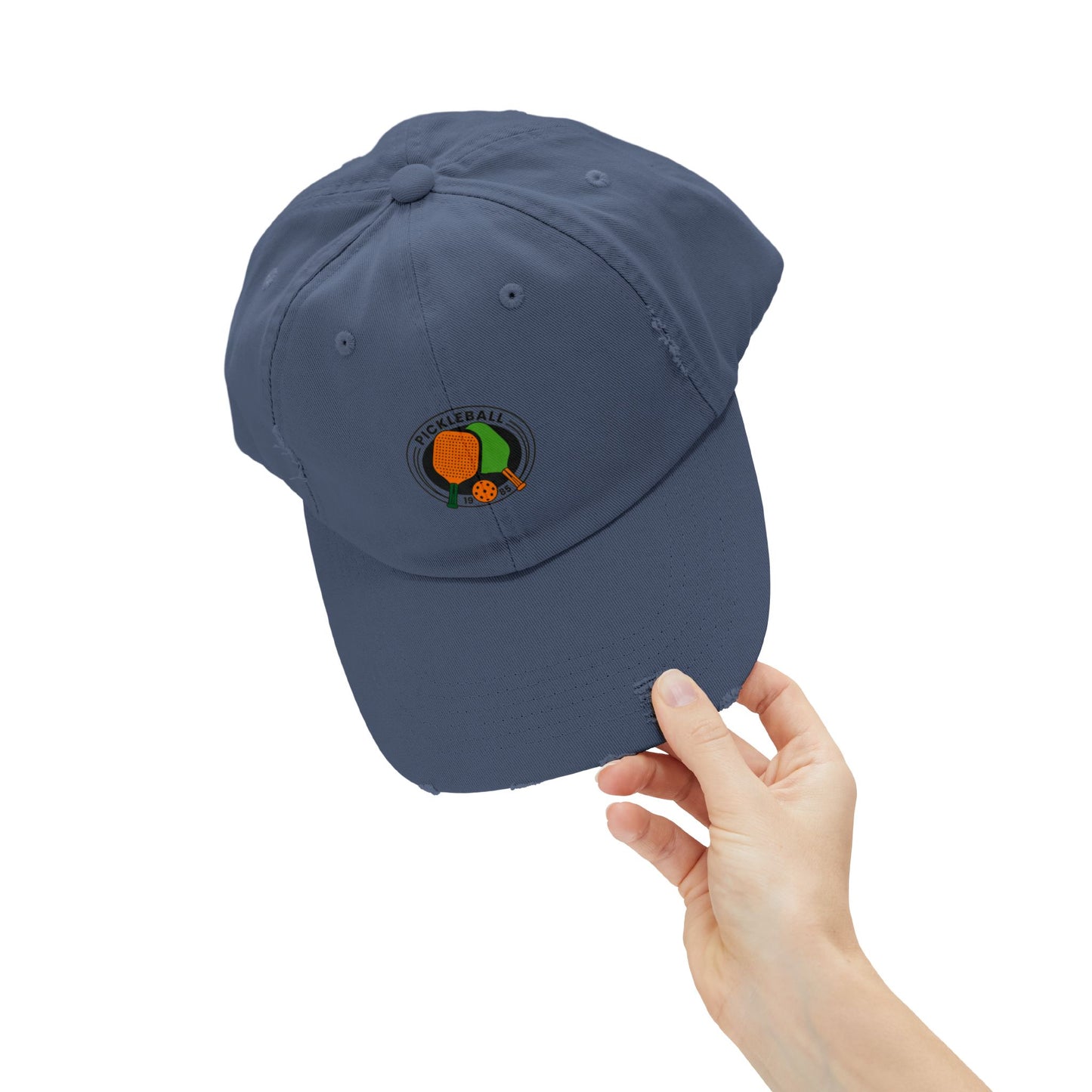 Pickle Ball 1985 Vintage Distressed Dad Hat Unisex Adjustable Cotton Twill Baseball Cap for Casual Everyday Wear