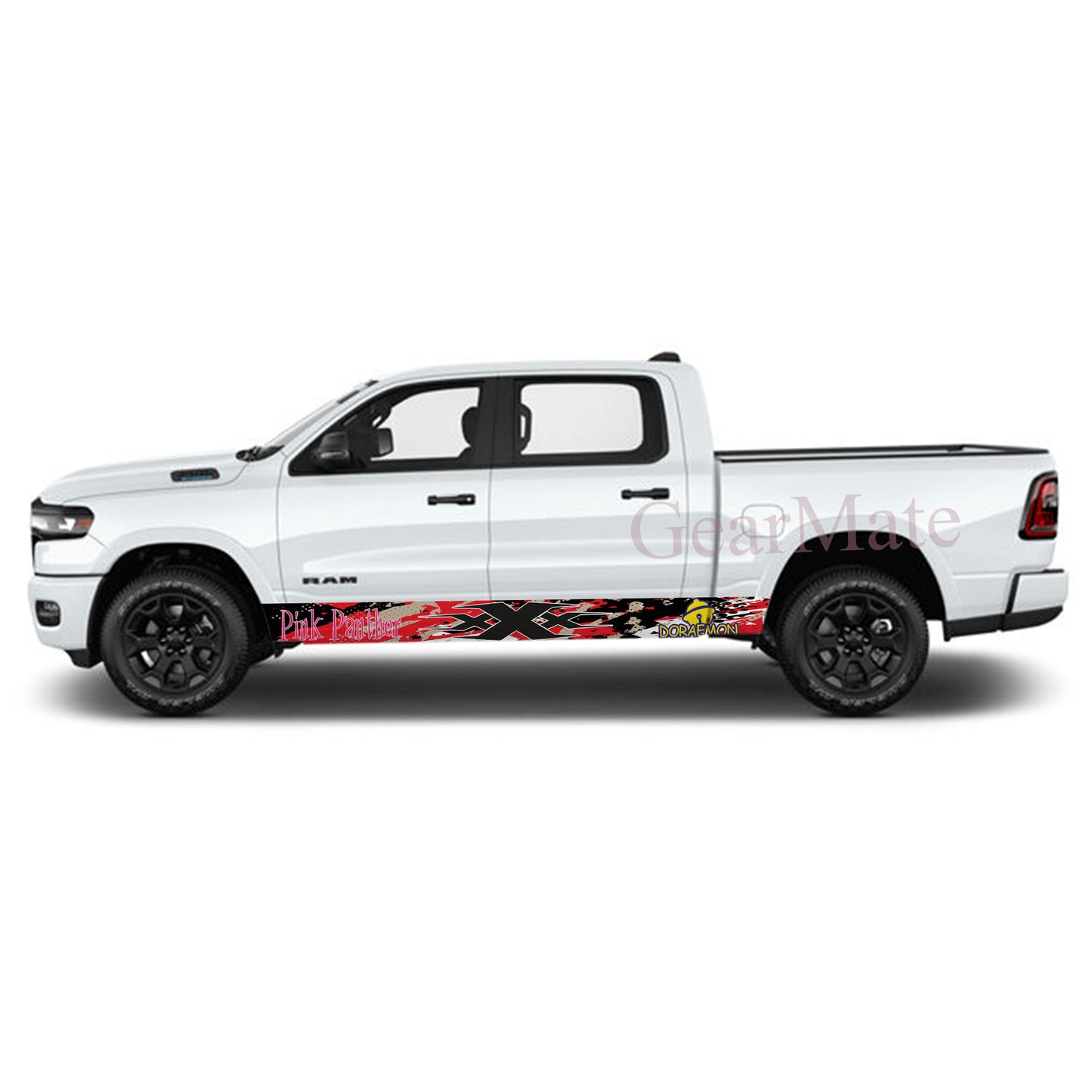 Speed RBW XXX Rocker Panel Graphic Decal Kit (Left & Right Sides) - High Quality Vinyl for Trucks & SUVs