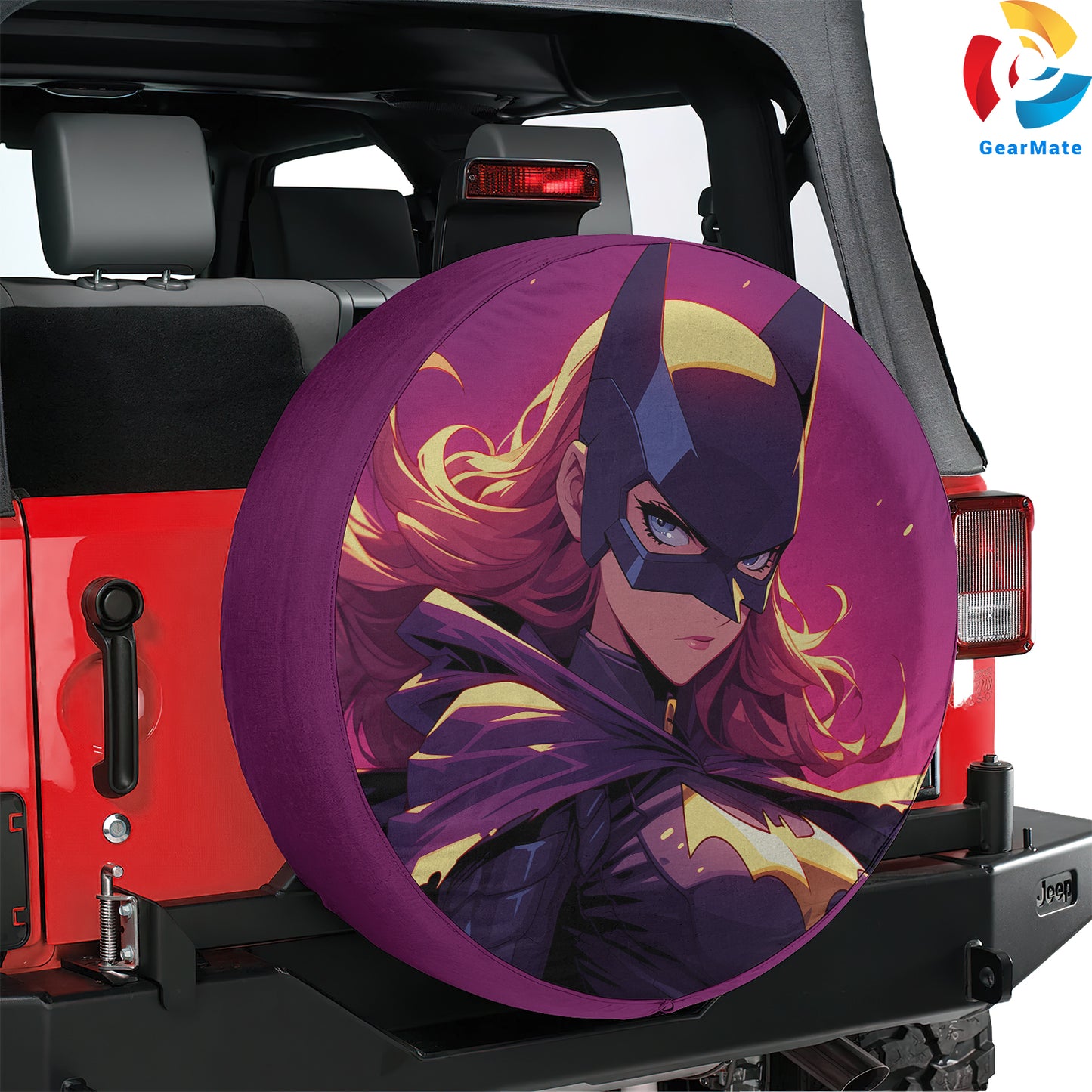 DC Bat Girl Spare Tire Cover – Premium Waterproof UV Resistant Protector
