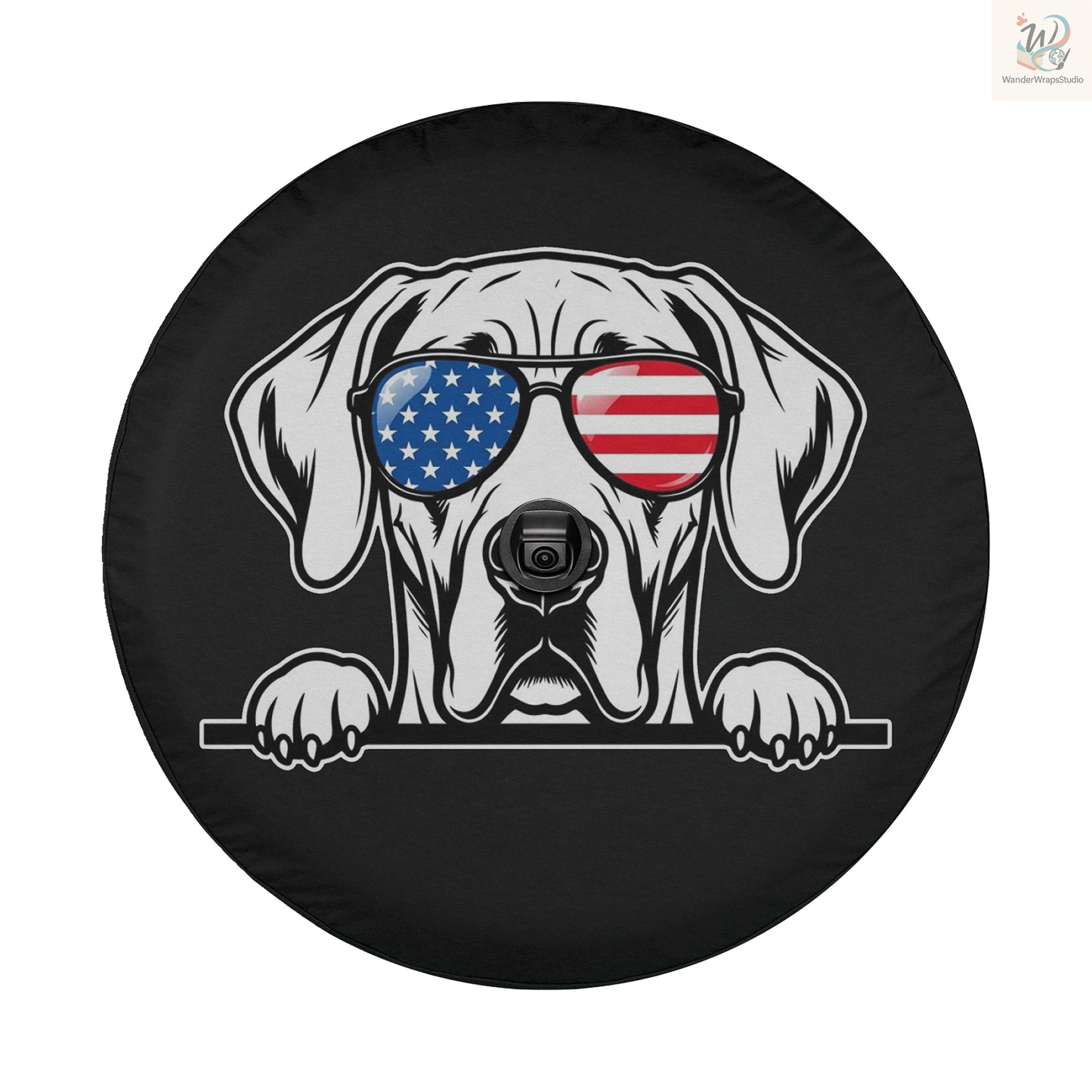 Great Dane Spare Tire Cover – Waterproof UV Resistant Protector with Camera Hole