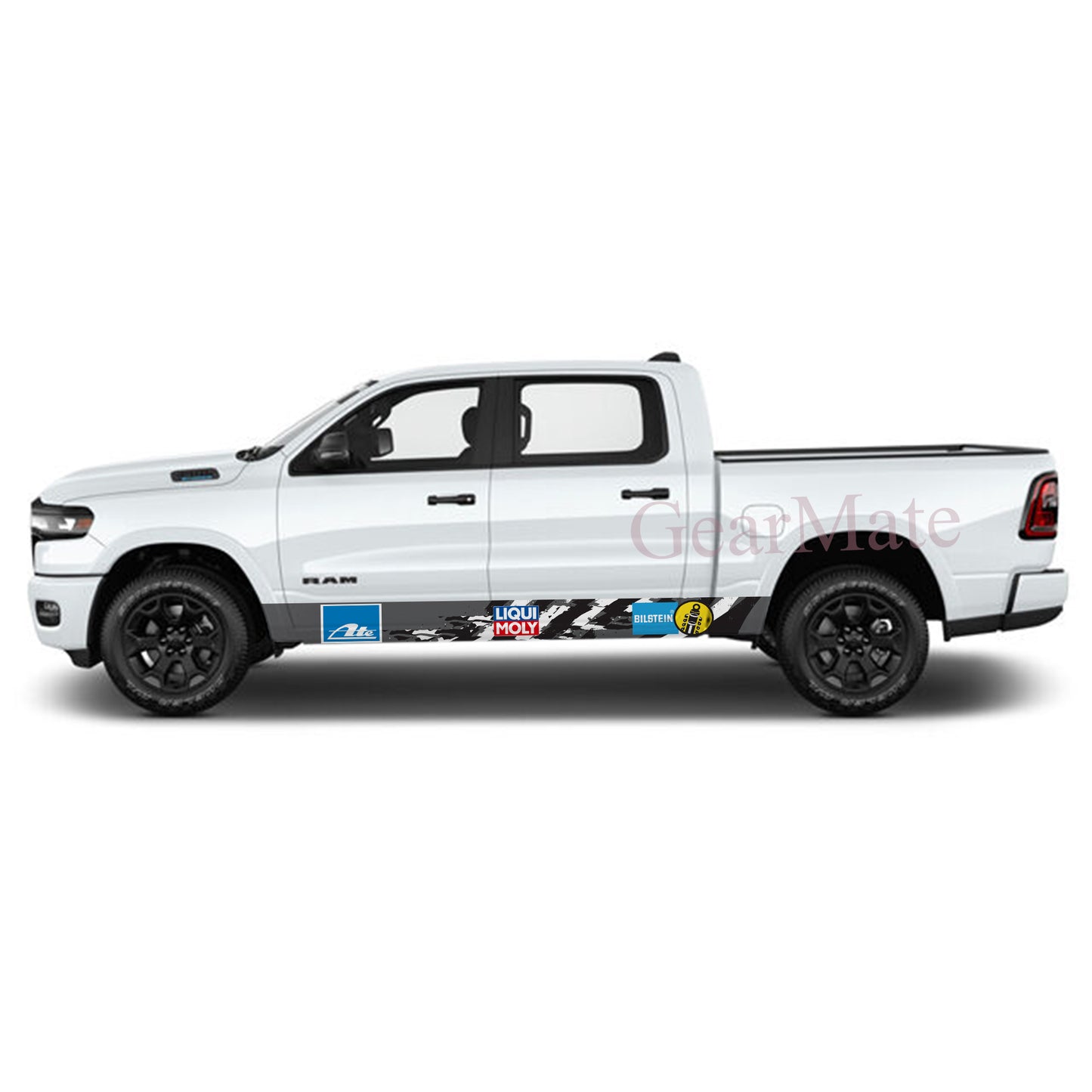 Racing Speed Liqui Moly Rocker Panel Graphic Decal Kit (Left & Right Sides) - High Quality Vinyl for Trucks & SUVs