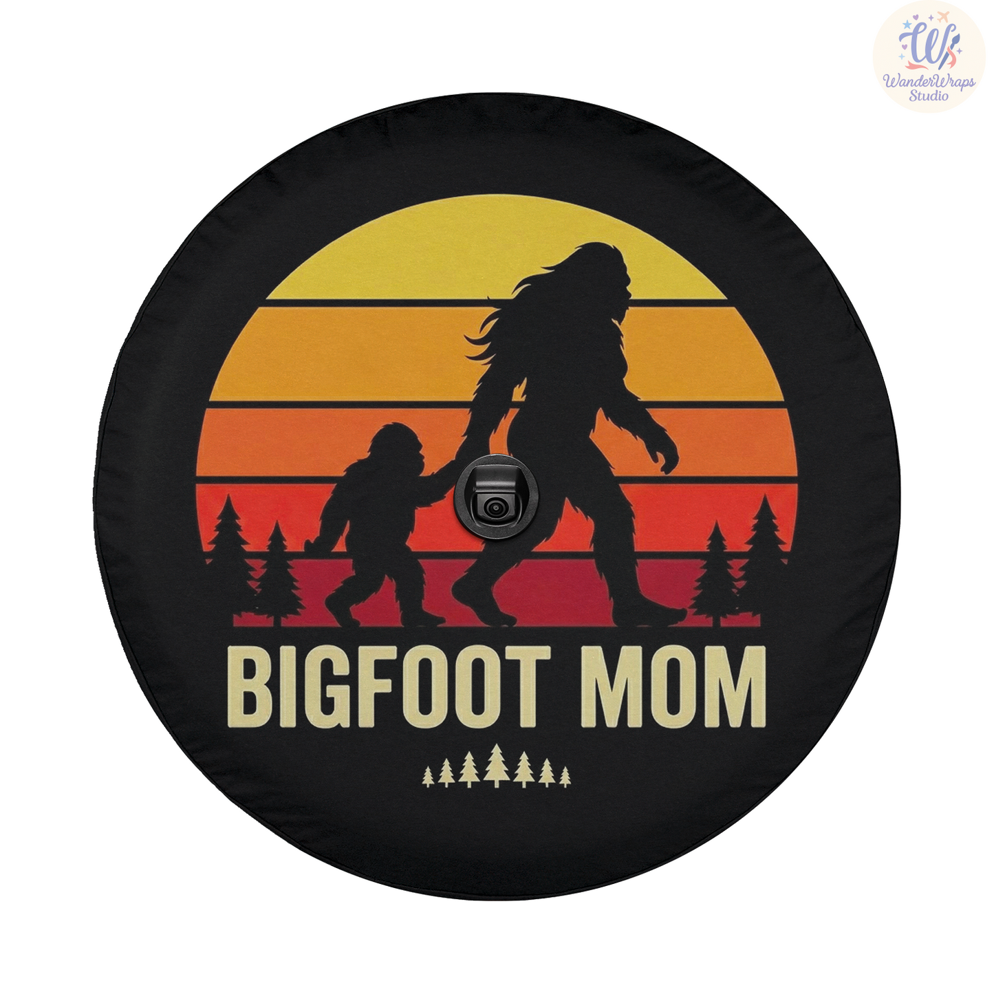 Big Foot Mom Spare Tire Cover – Waterproof UV Resistant Protector with Camera Hole