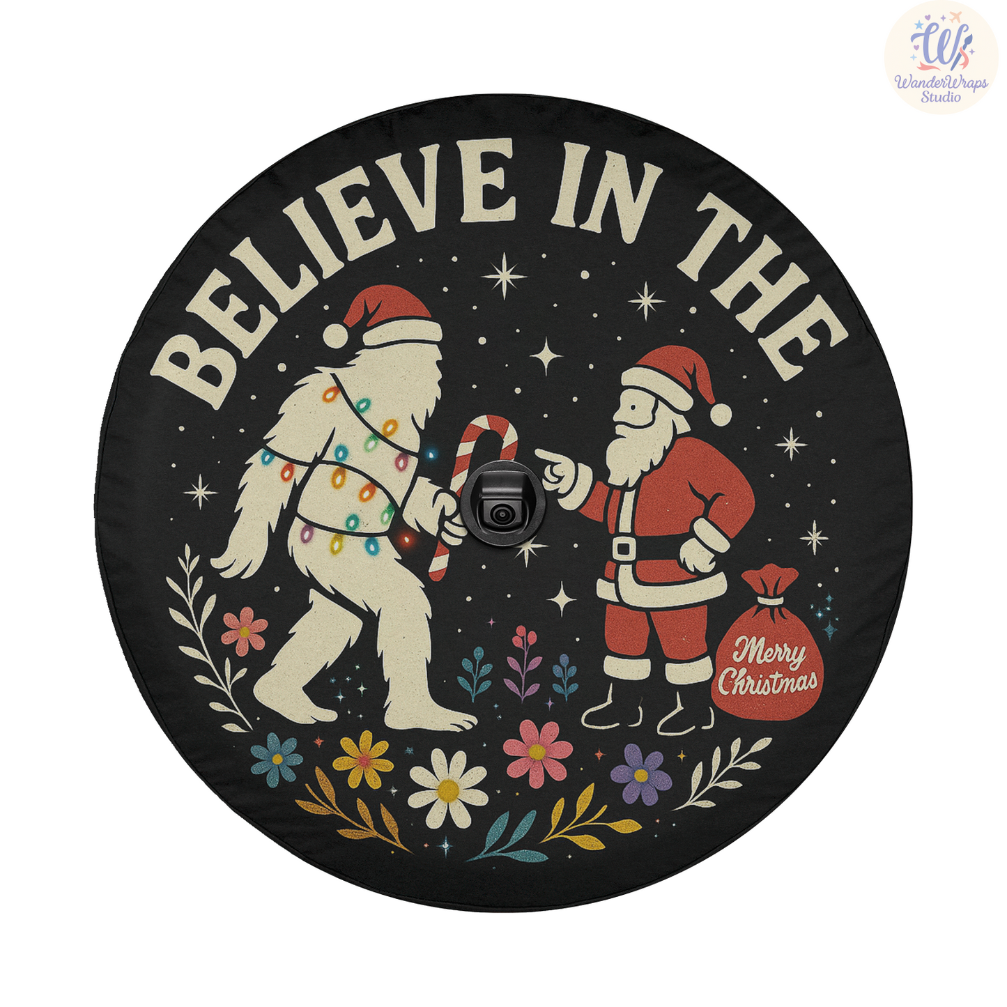 Believe In The Magic Spare Tire Cover – Waterproof UV Resistant Protector with Camera Hole