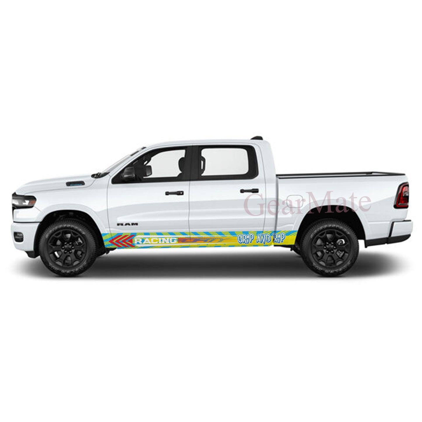 Grip and Rip Rocker Panel Graphic Decal Kit (Left & Right Sides) - High Quality Vinyl for Trucks & SUVs