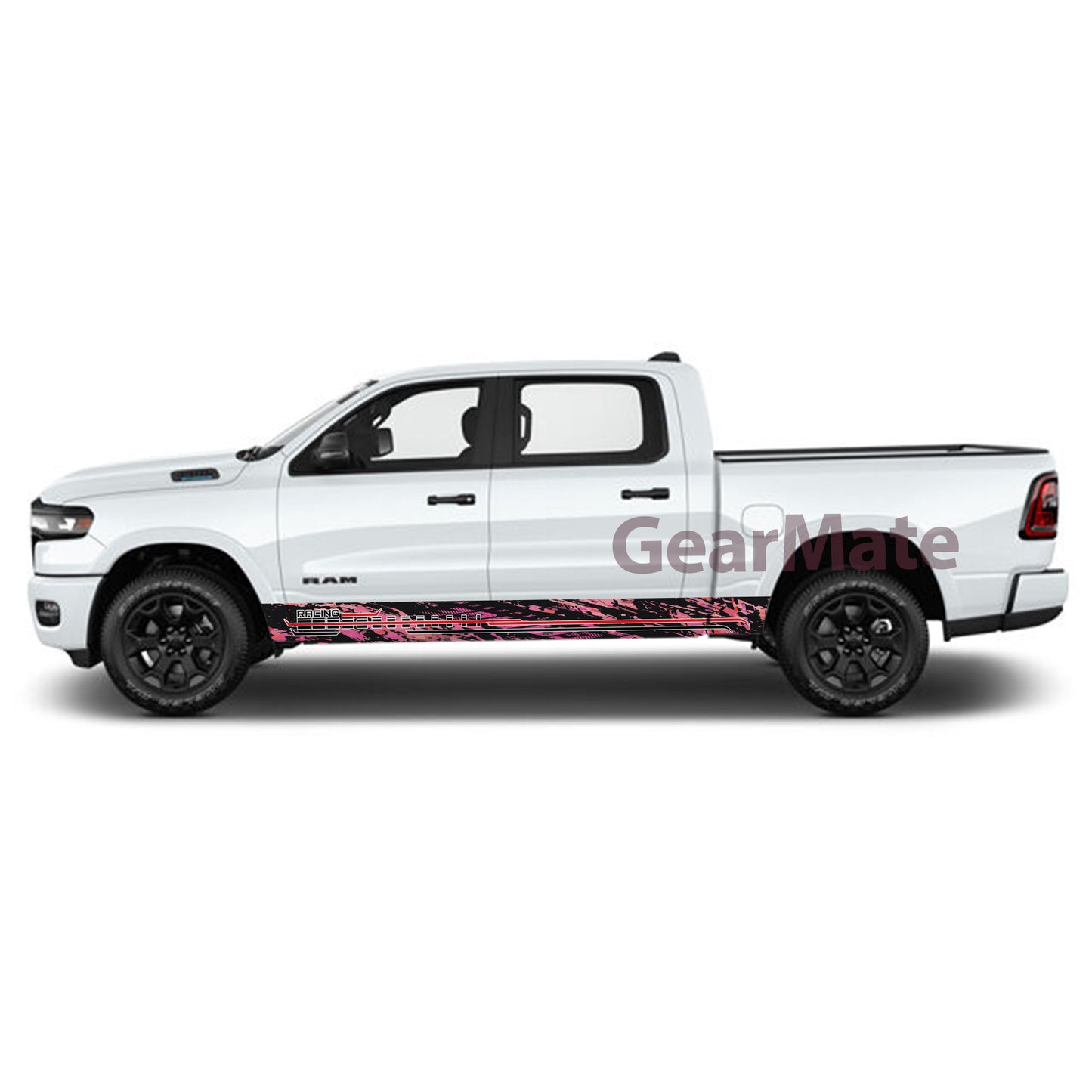 Camouflage Lead the Pack Rocker Panel Graphic Decal Kit (Left & Right Sides) - High Quality Vinyl for Trucks & SUVs