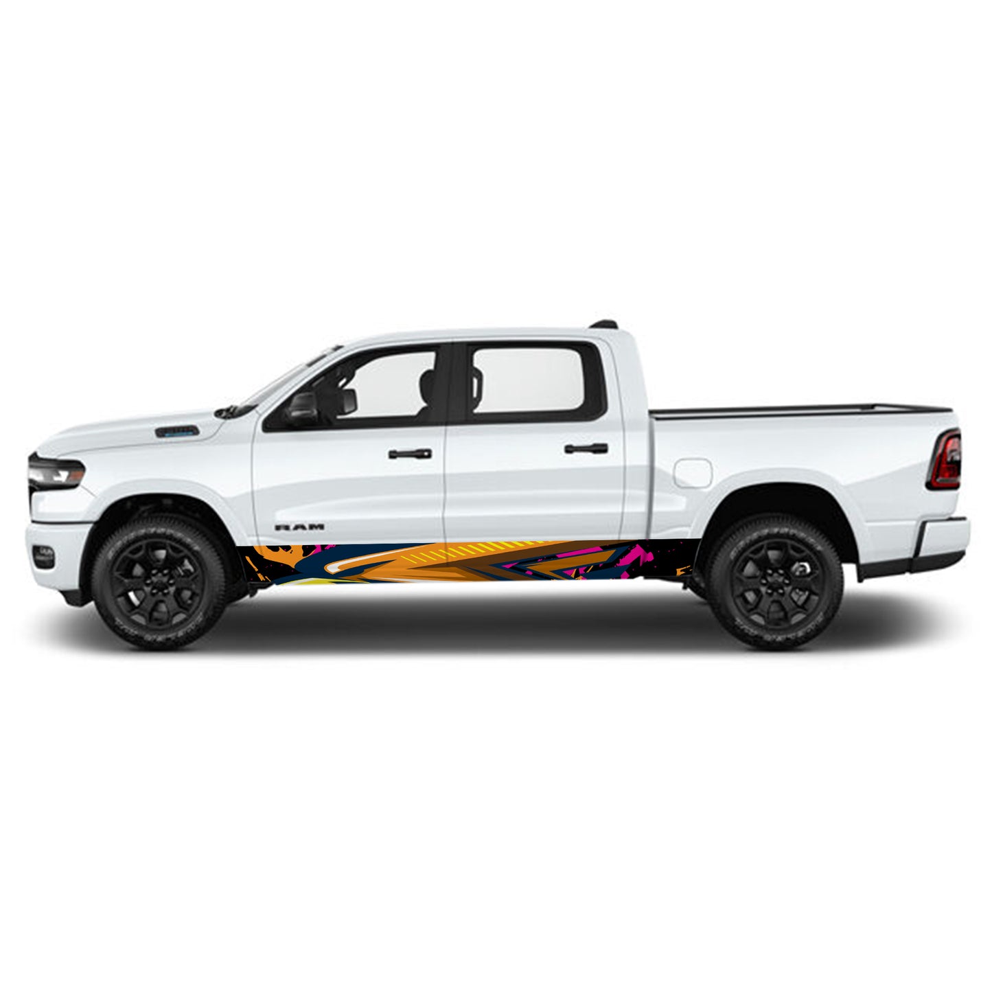 Eagle Pink Rocker Panel Graphic Decal Kit (Left & Right Sides) - High Quality Vinyl for Trucks & SUVs