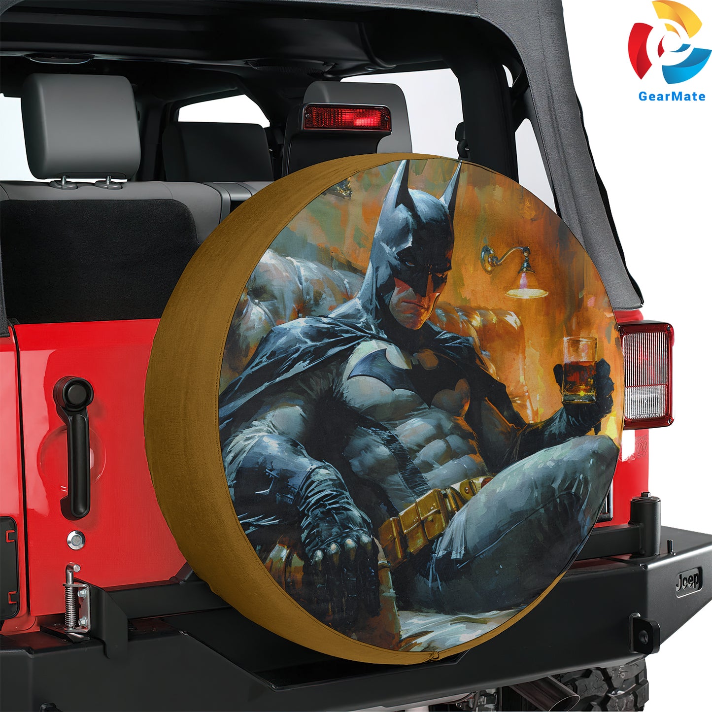 DC Batman Comics Spare Tire Cover – Premium Waterproof UV Resistant Protector
