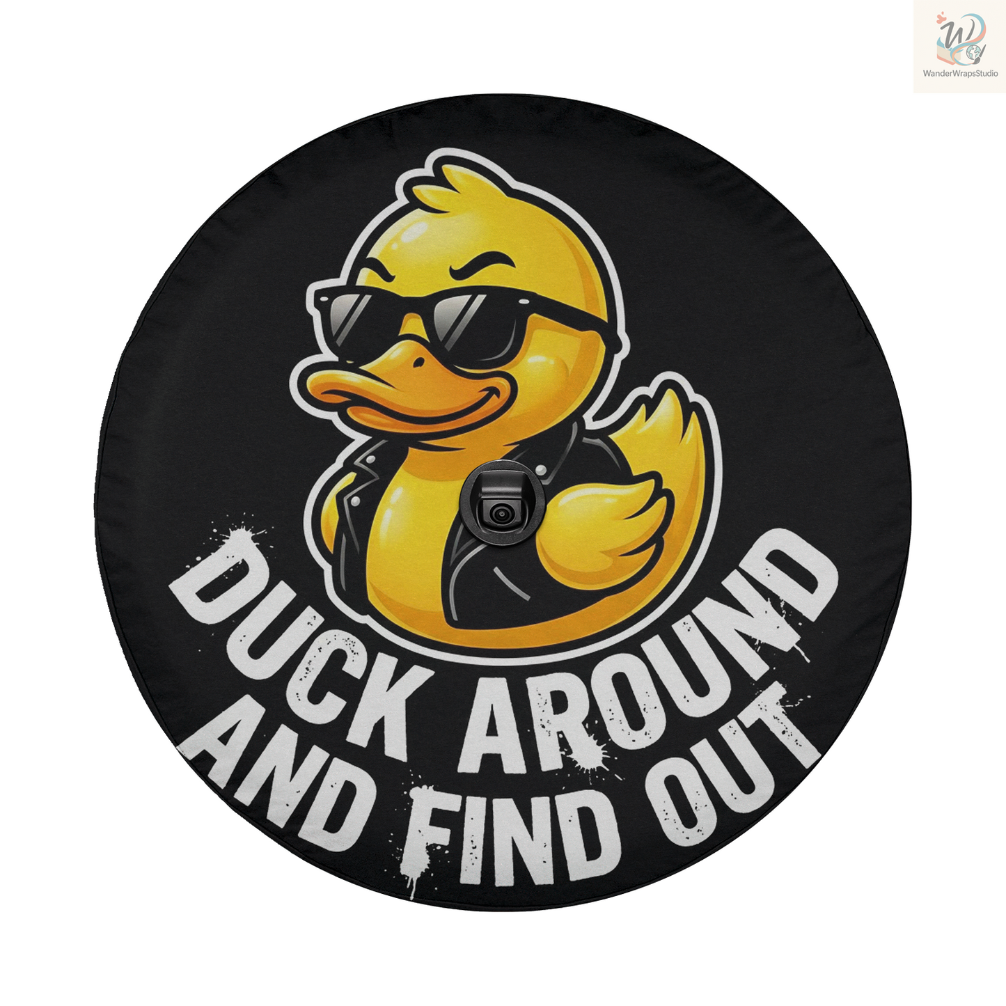 Duck Around Spare Tire Cover – Waterproof UV Resistant Protector with Camera Hole