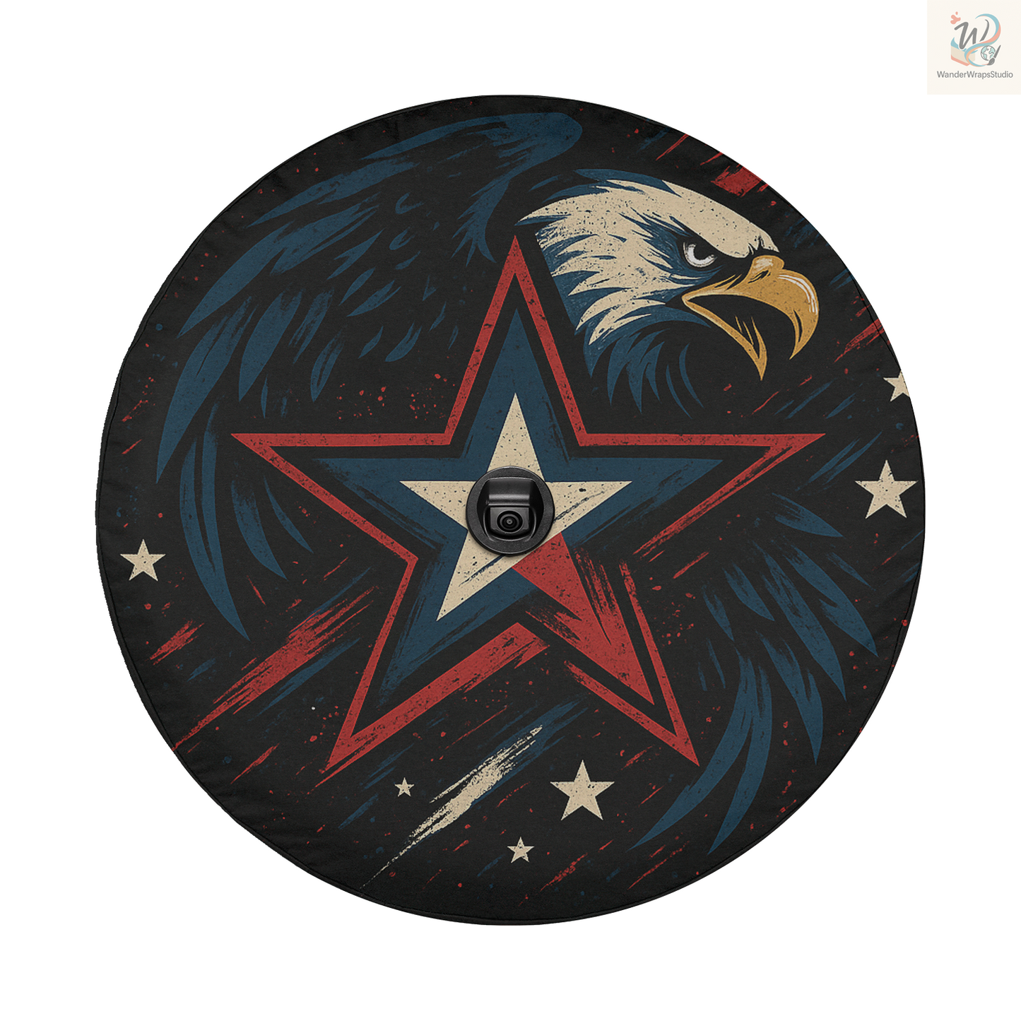 Eagle Star Spare Tire Cover – Waterproof UV Resistant Protector with Camera Hole