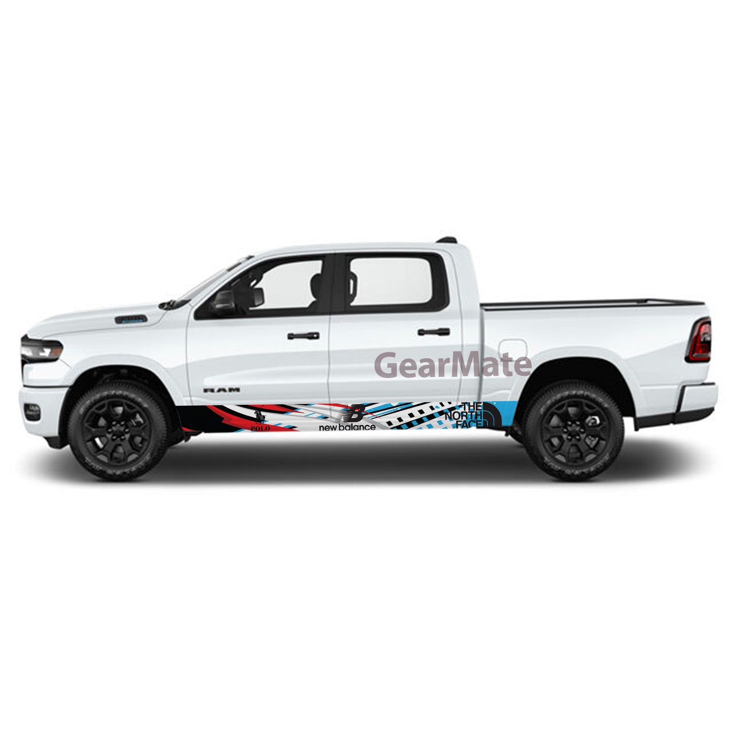 New Balance Fashion Rocker Panel Graphic Decal Kit (Left & Right Sides) - High Quality Vinyl for Trucks & SUVs