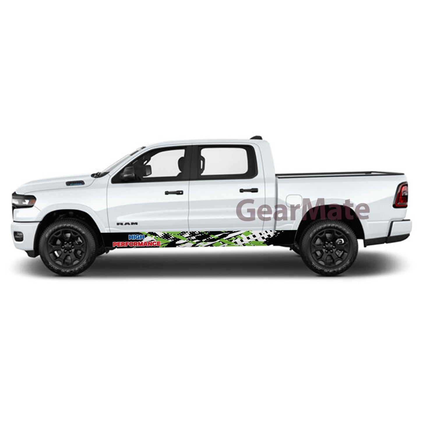 High-Performance Edge Rocker Panel Graphic Decal Kit (Left & Right Sides) - High Quality Vinyl for Trucks & SUVs