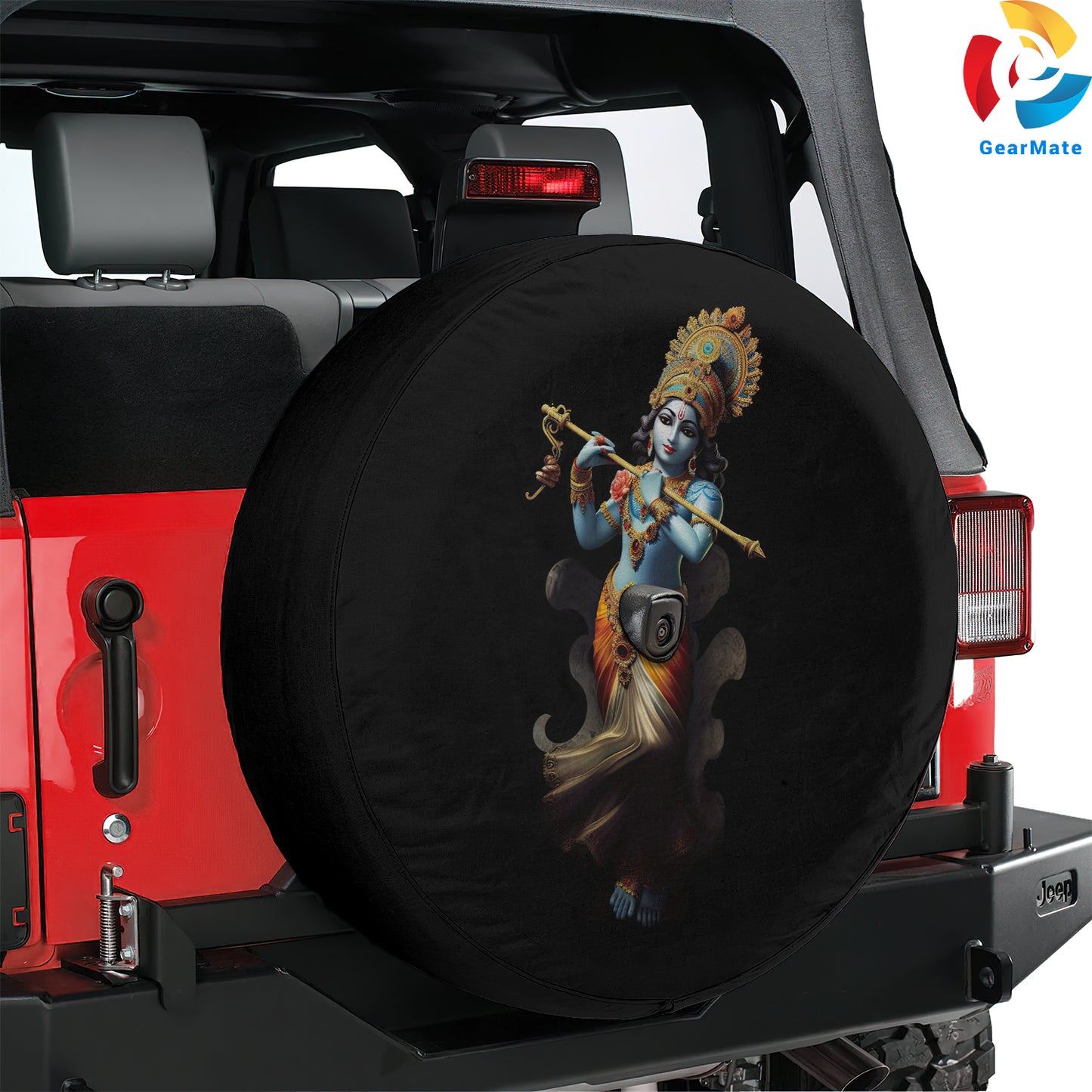 Lord Krishna Spare Tire Cover – Premium Waterproof UV Resistant Protector
