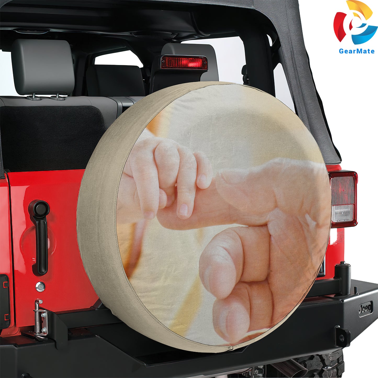 Baby Hands Spare Tire Cover – Premium Waterproof UV Resistant Protector