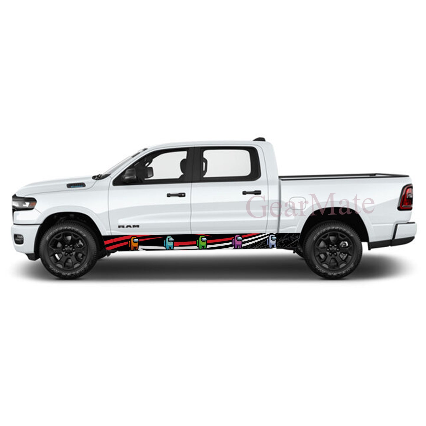 Victory Lap Among Us Rocker Panel Graphic Decal Kit (Left & Right Sides) - High Quality Vinyl for Trucks & SUVs