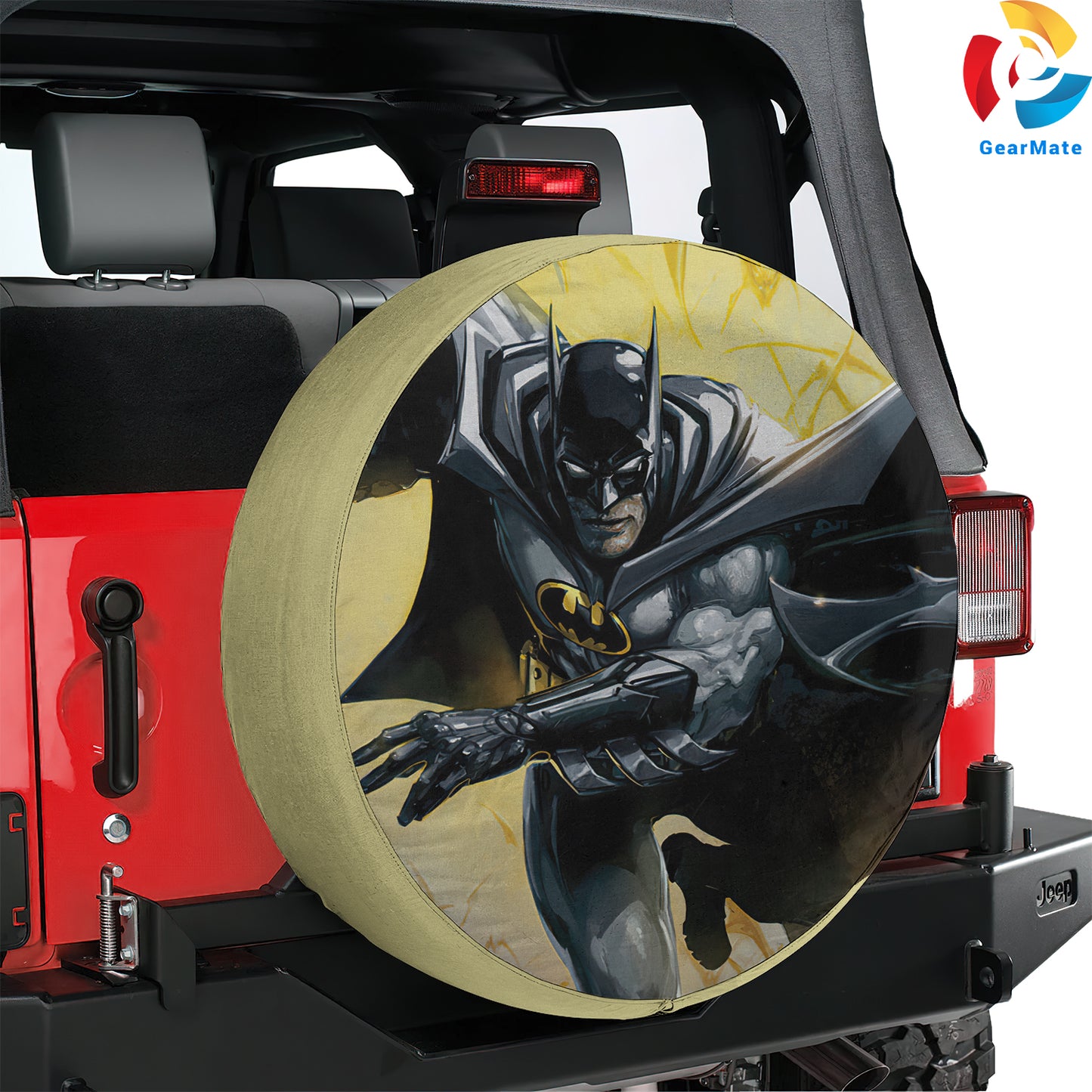 DC Batman Spare Tire Cover – Premium Waterproof UV Resistant Protector
