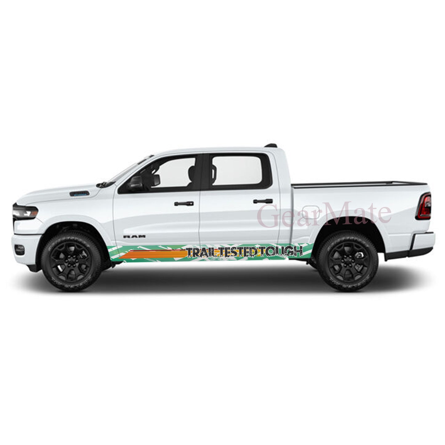 Trail Tested Tough Rocker Panel Graphic Decal Kit (Left & Right Sides) - High Quality Vinyl for Trucks & SUVs