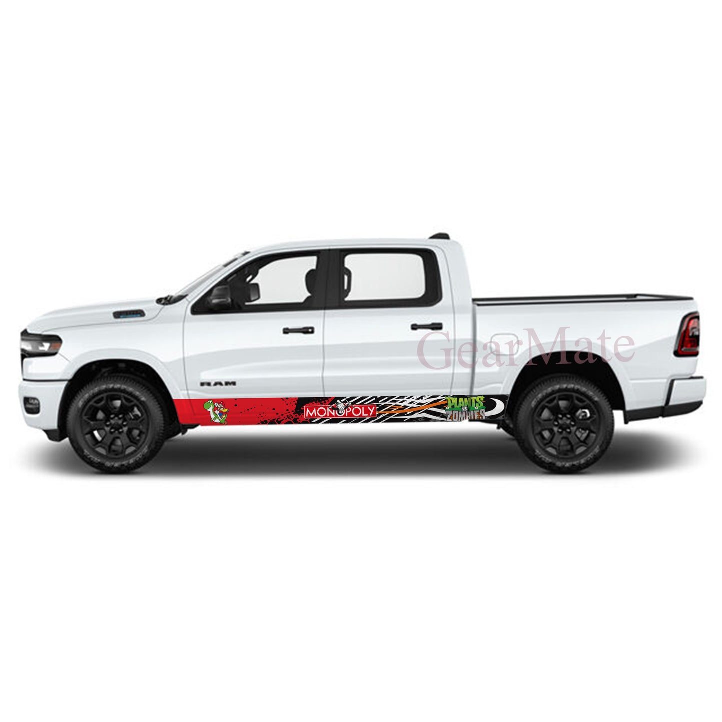 Monopoly Games Rocker Panel Graphic Decal Kit (Left & Right Sides) - High Quality Vinyl for Trucks & SUVs